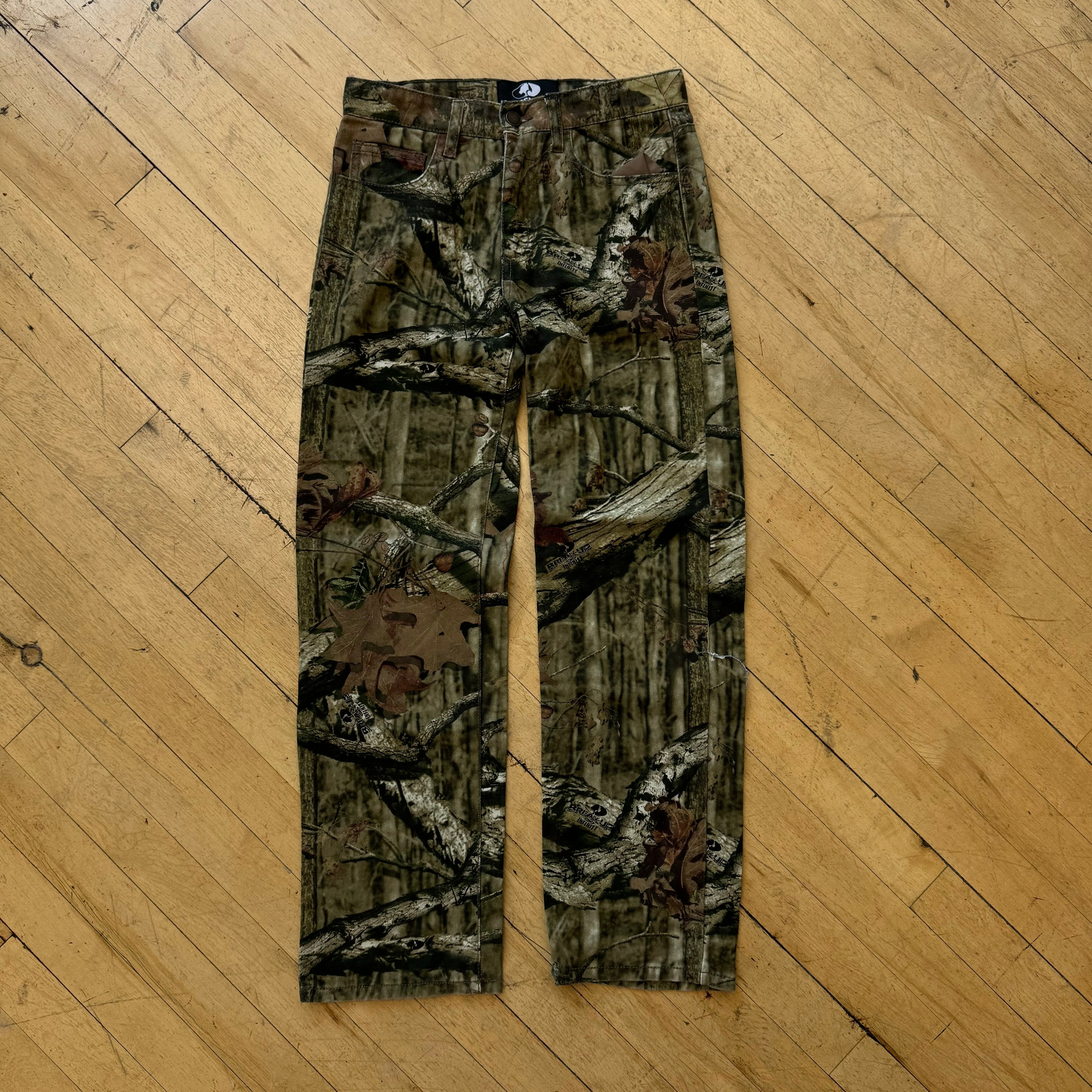 Vintage Mossy Oak Camo Denim Sz 14