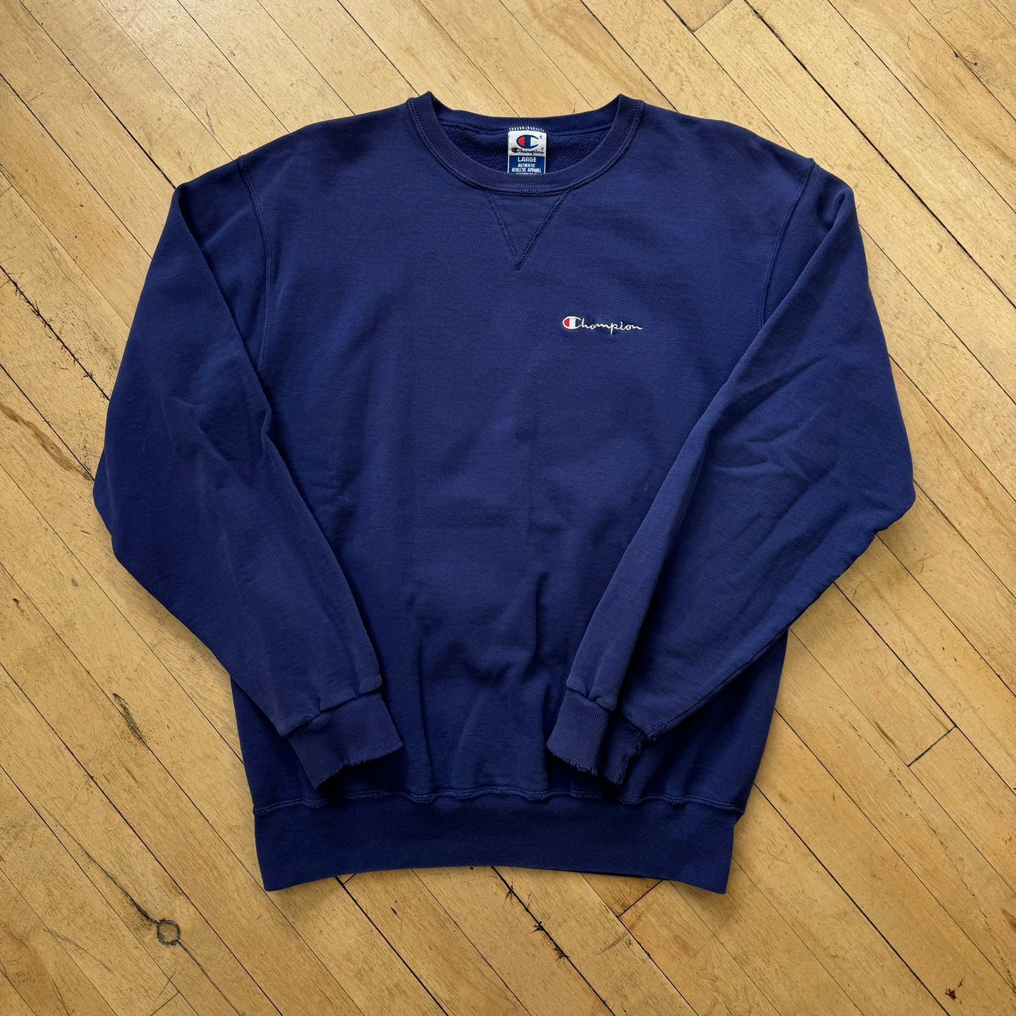 Vintage Champion SpellOut CrewNeck Sz L