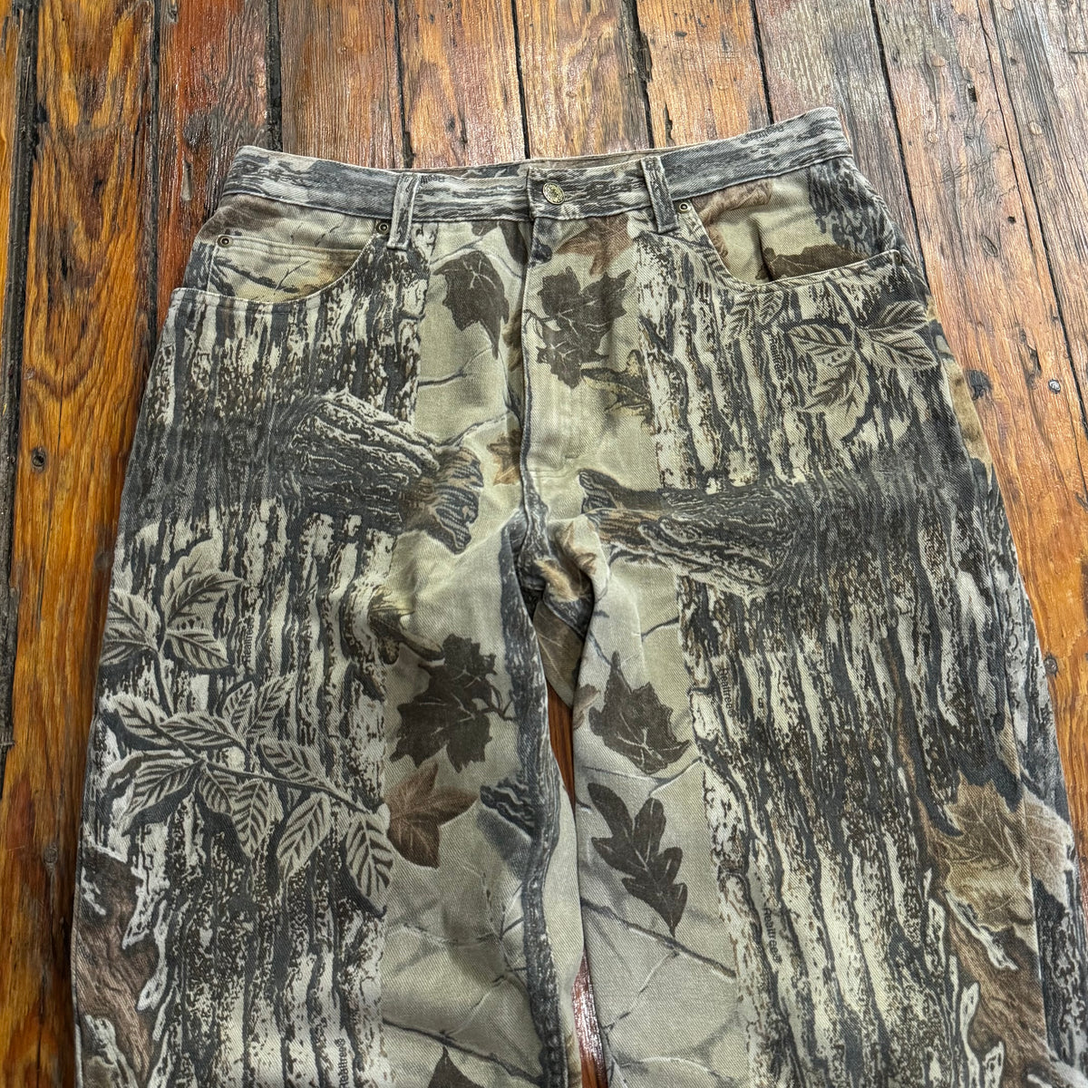 Vintage Camo Denim Jeans Sz 34