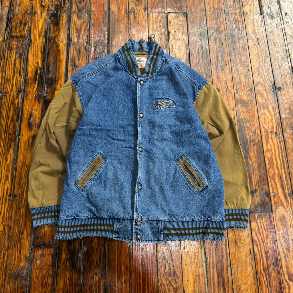 Vintage Arizona Jeans Denim Bomber Jacket Sz XL