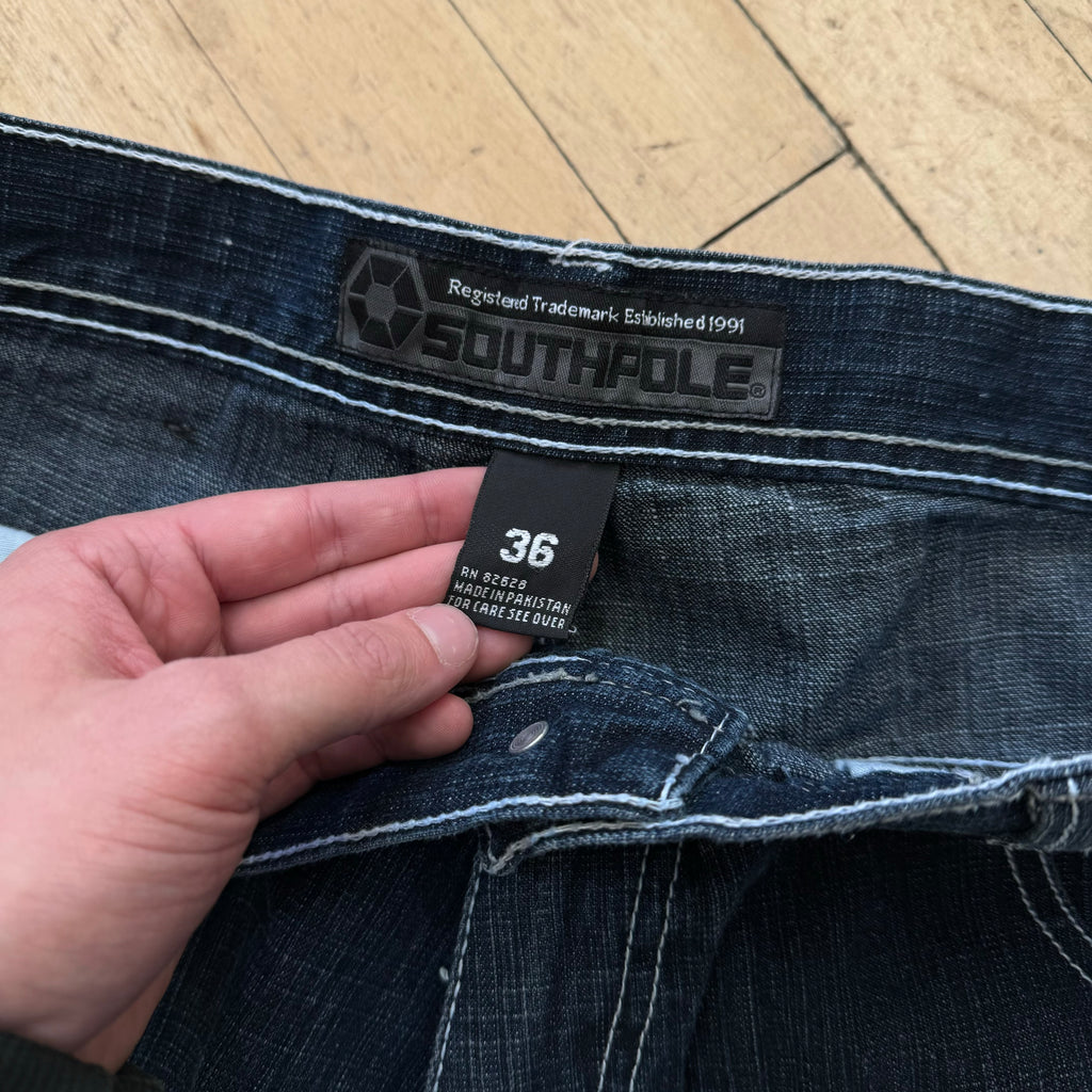 Y2K Baggy SouthPole Denim Jeans Sz 36