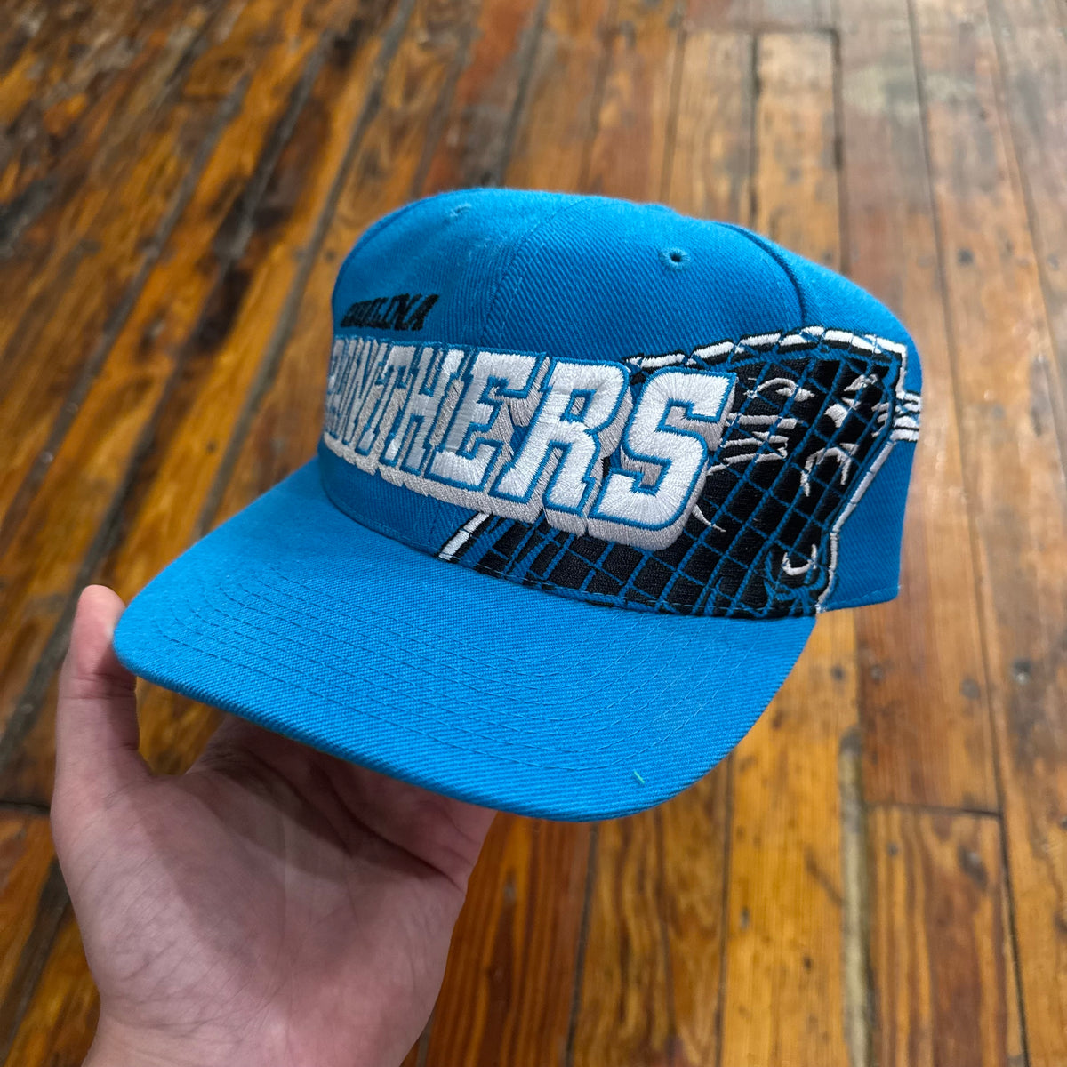 Vintage Carolina Panthers Sports Specialties PRO Line GRID SnapBack Hat (NEW)
