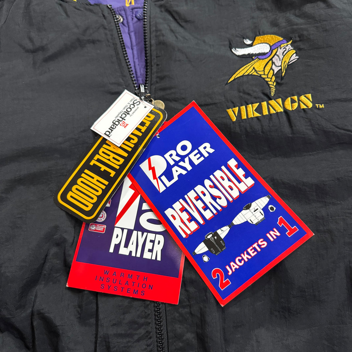 Vintage ProPlayer Reversible Minnesota Vikings Jacket Sz XL