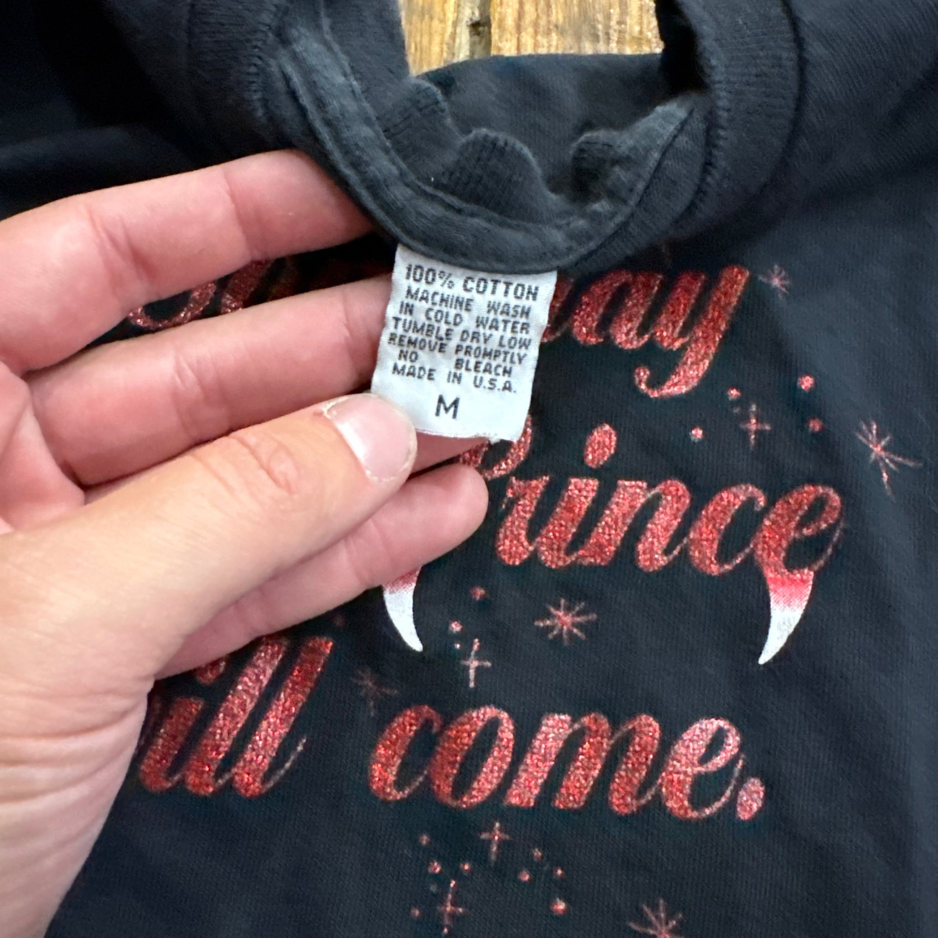 Vintage Someday My Prince Will Come Baby T-shirt Sz M