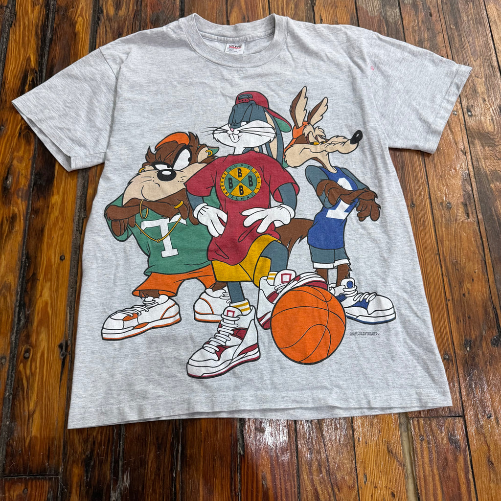 Vintage Looney Tuned Hip-Hop Basketball T-shirt Sz XL