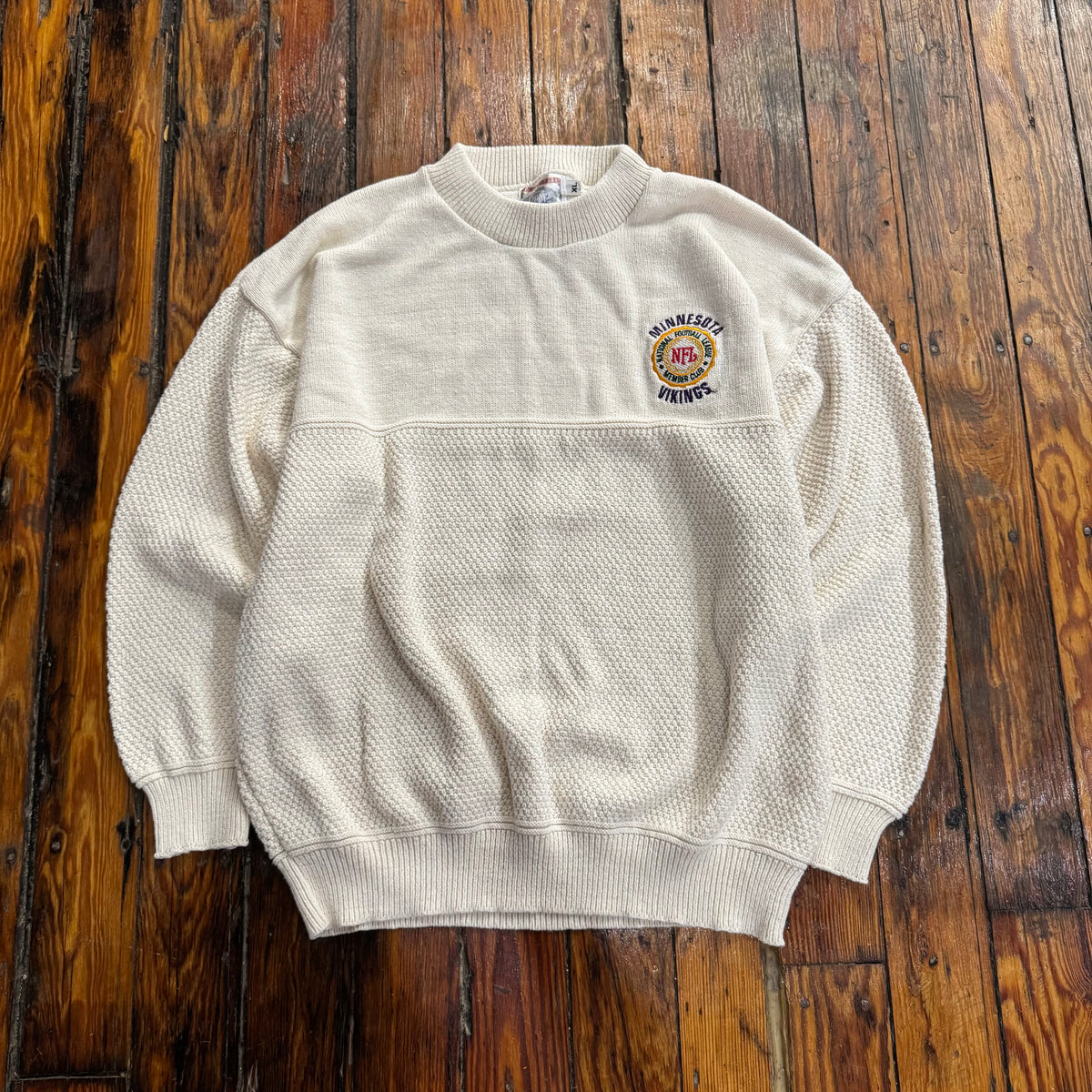Vintage Minnesota Vikings Member Club Sweater Sz XL