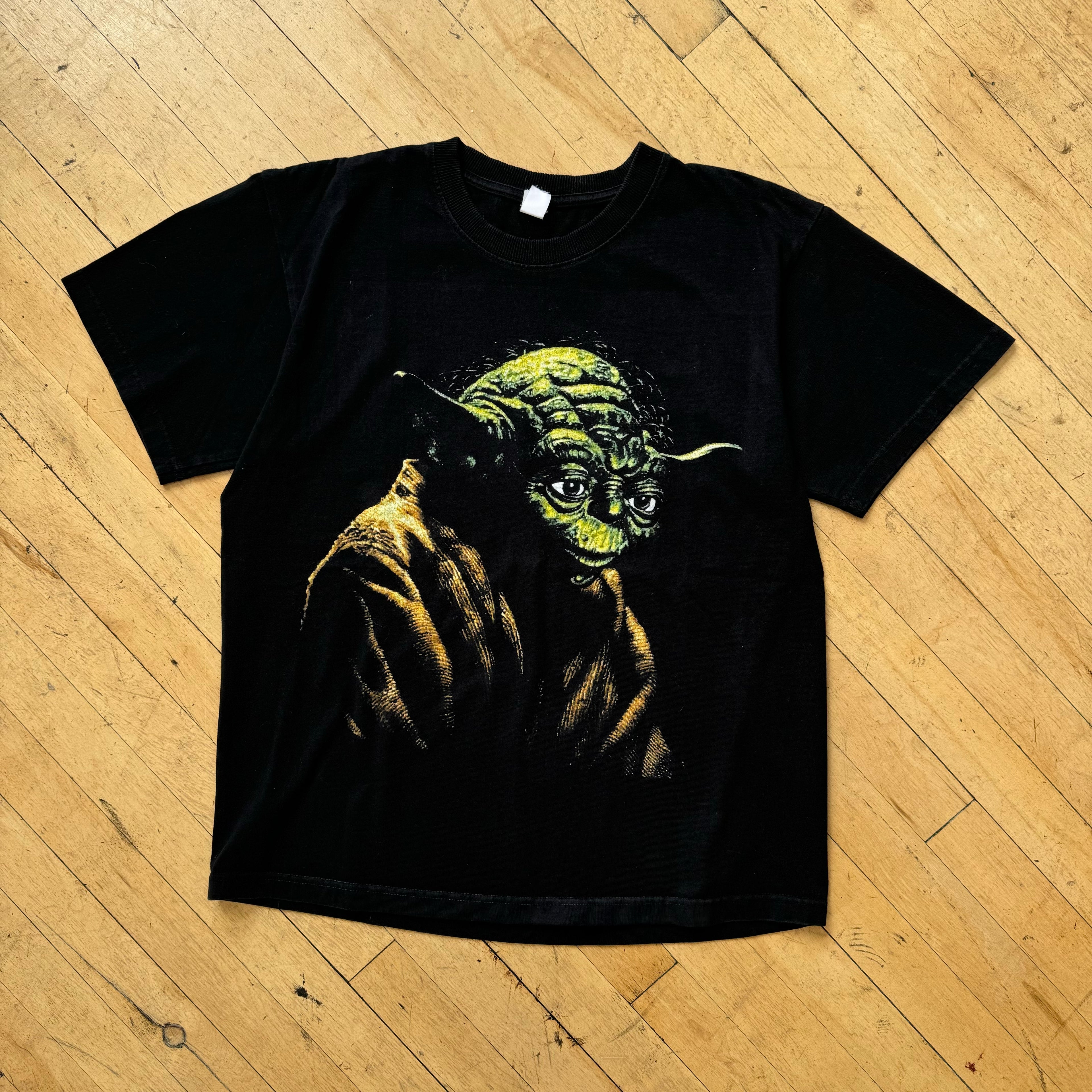 Vintage Star Wars Yoda Head T-shirt Sz L