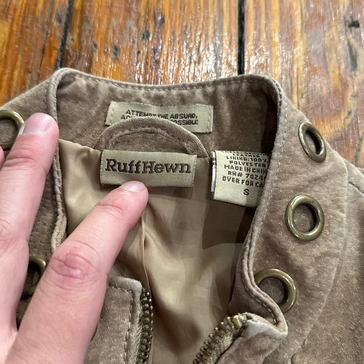 Vintage Ruff Hewen Suede Jacket Sz S