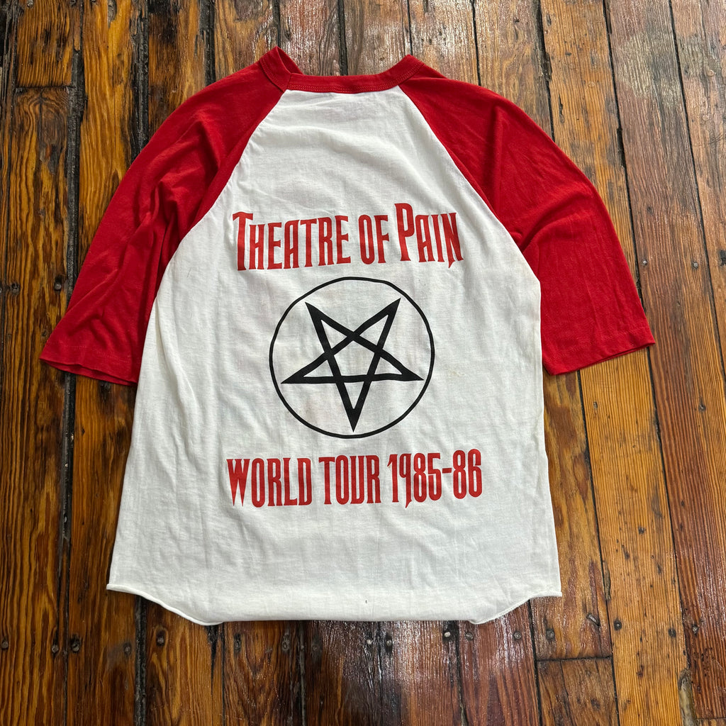 Vintage Motley Crue Theater of Pain Raglan T-shirt Sz L