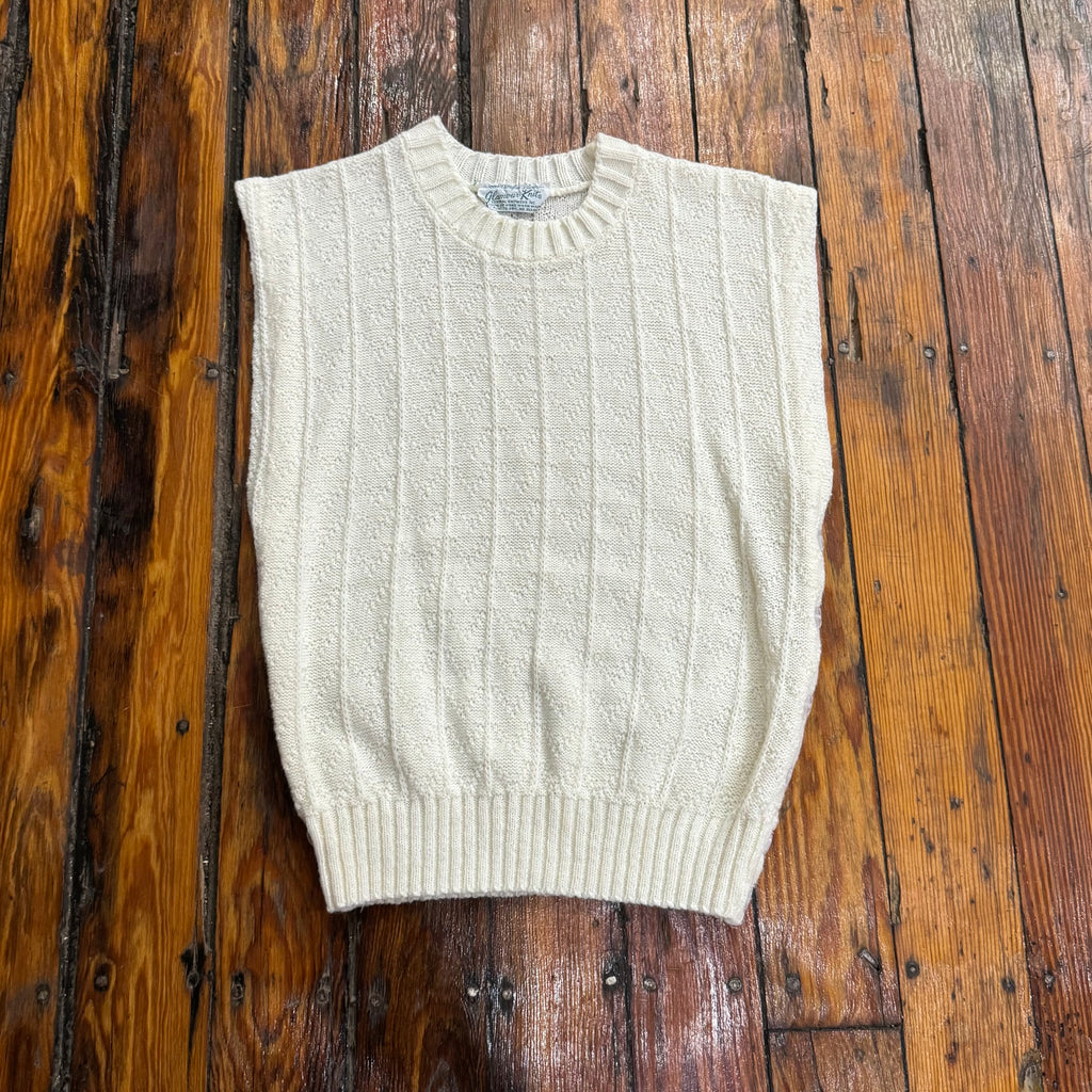 Vintage Glamour Knit Sweater Vest Sz L