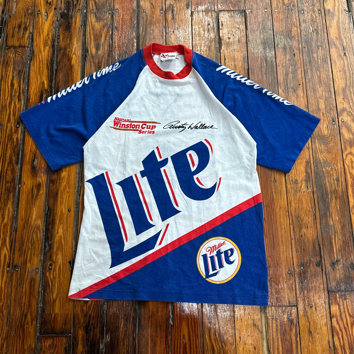 Vintage Miller Lite Nascar T-shirt Sz L