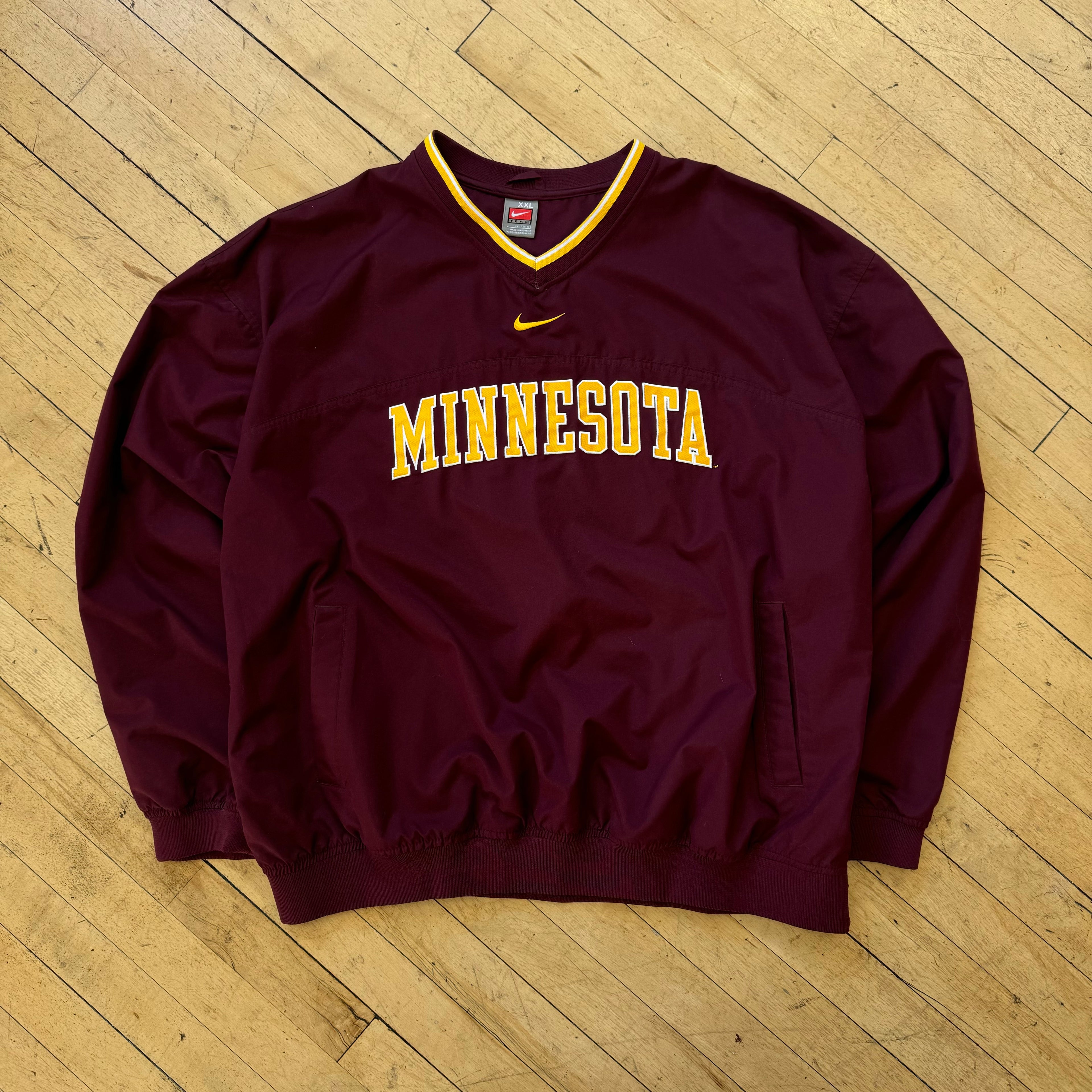 Vintage Minnesota Gophers Nike Center Swoosh Pullover Jacket Sz XXL