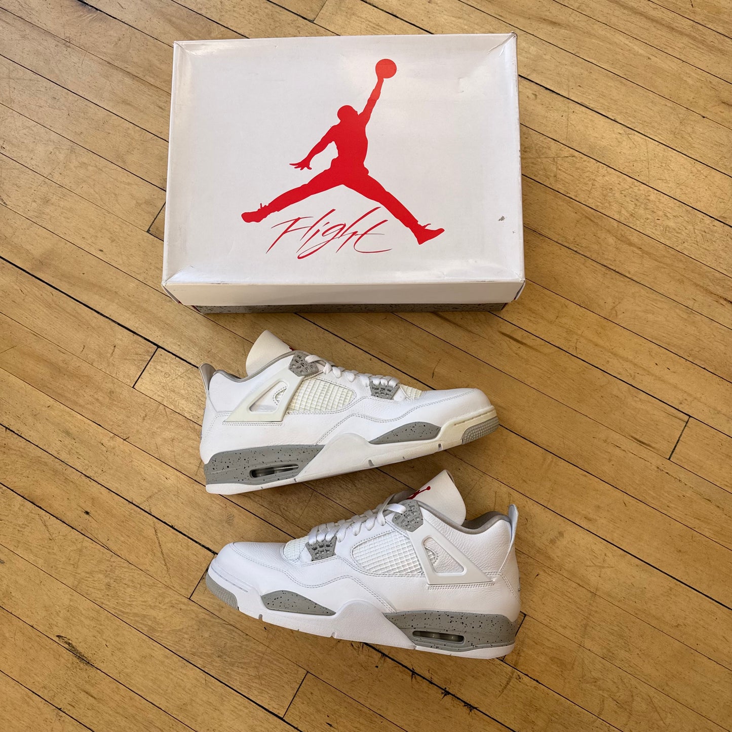 Jordan 4 Retro White Oreo Sz 14 (DS)