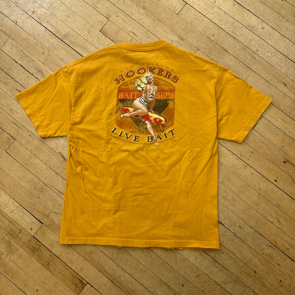 Vintage Hookers Bait Shop T-shirt Sz XL