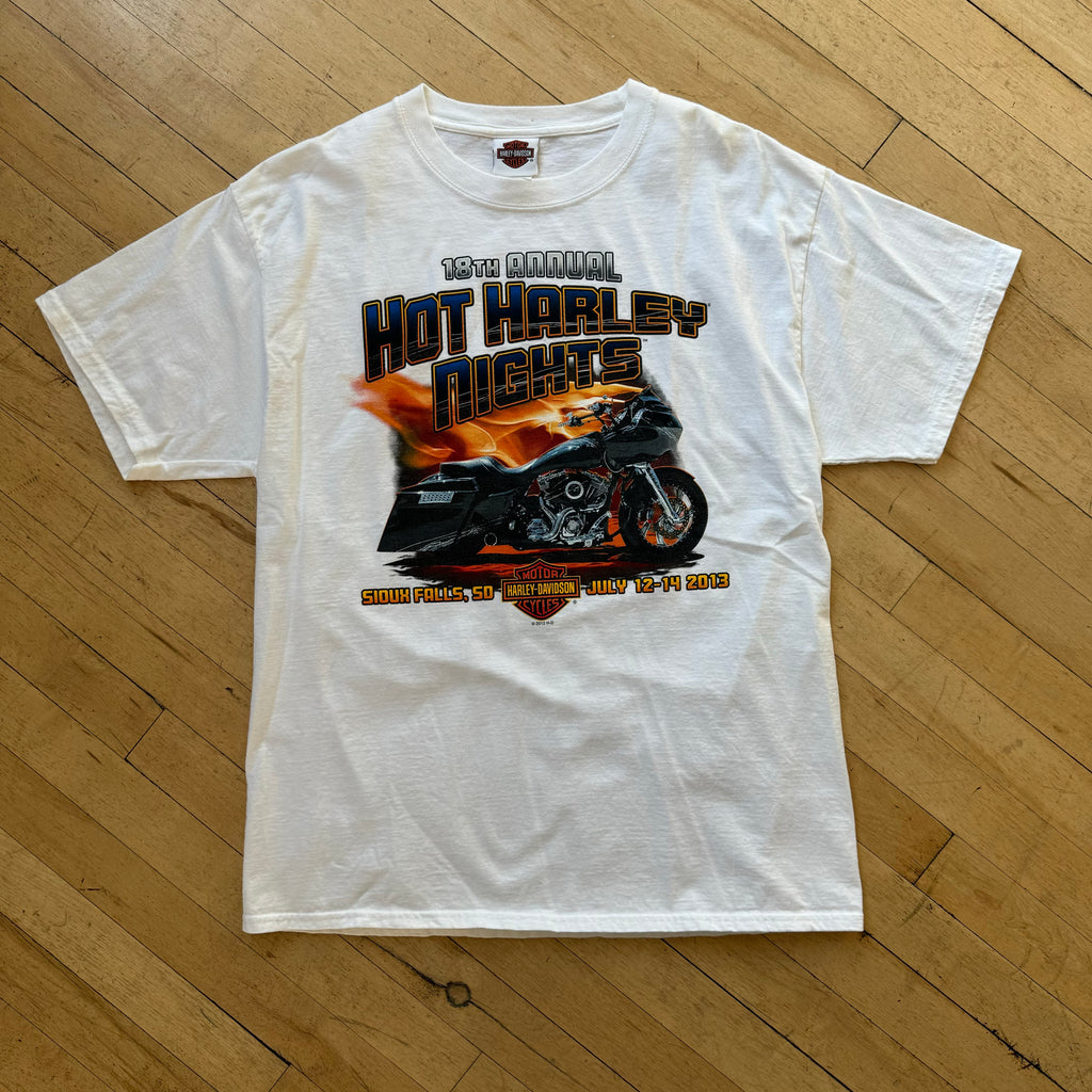 Y2K Hot Harley Nights Sioux Falls T-shirt Sz M