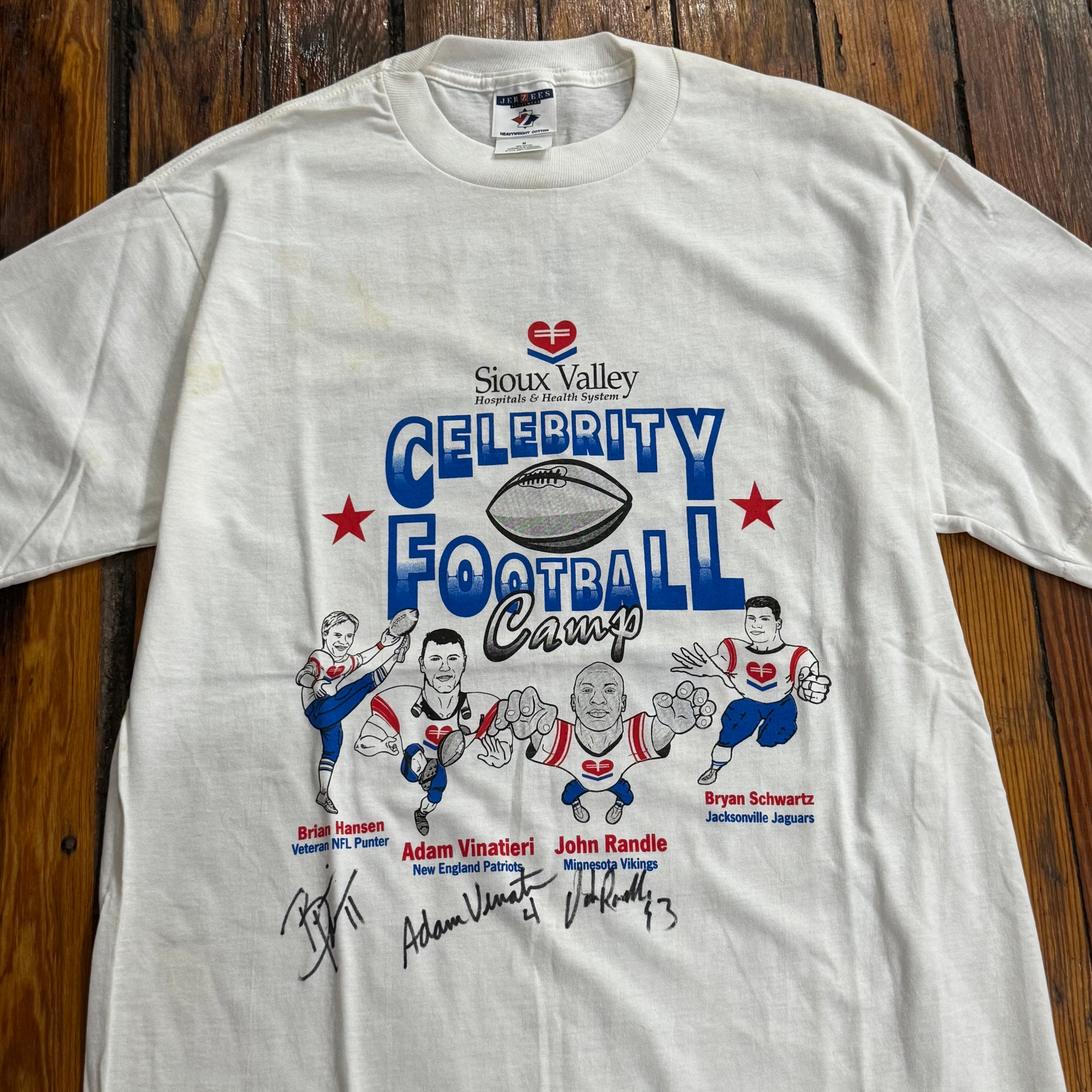 Vintage Sioux Valley Celebrity Football Camp T-shirt Sz M