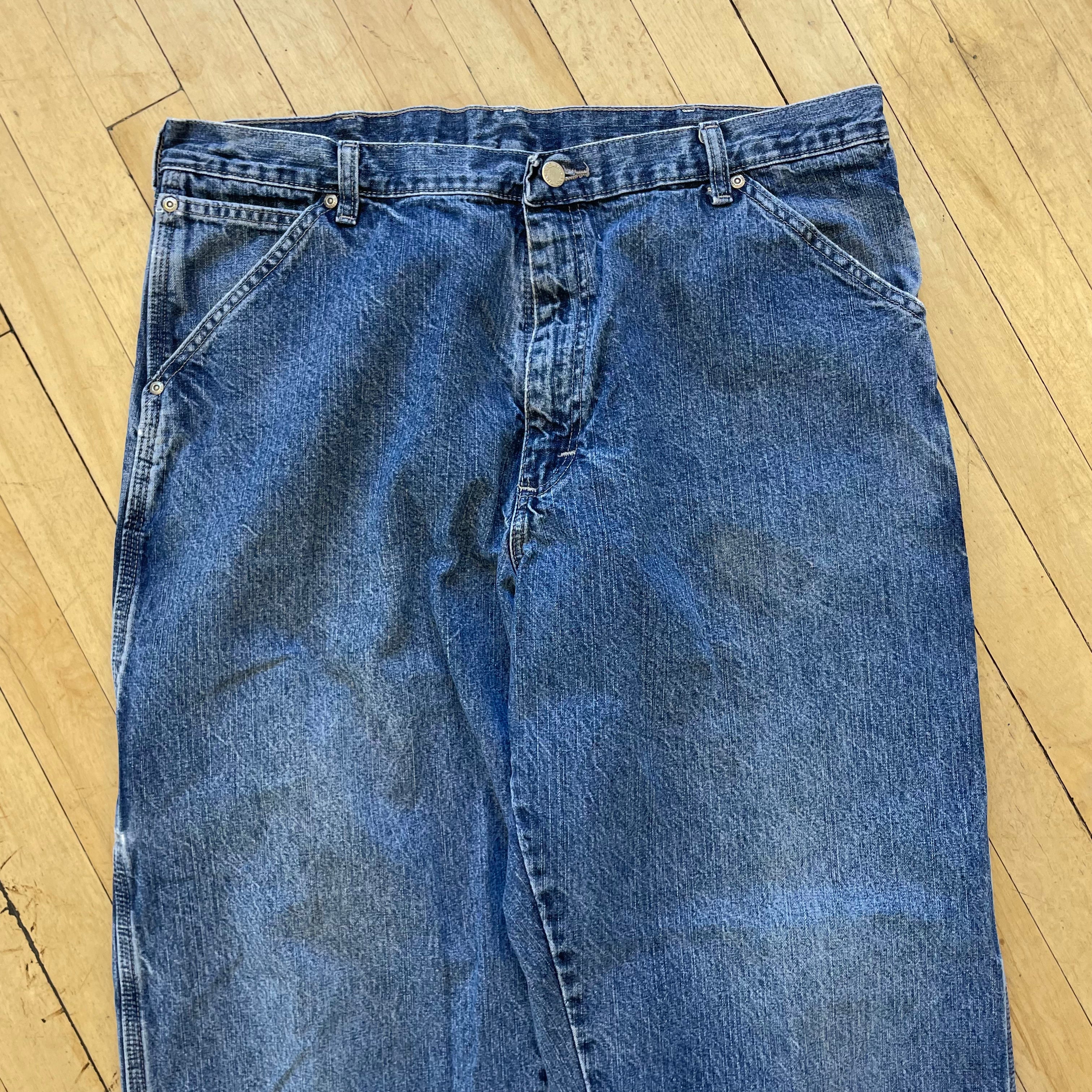 90s Wrangler Cargo Denim Jeans Sz 38x30