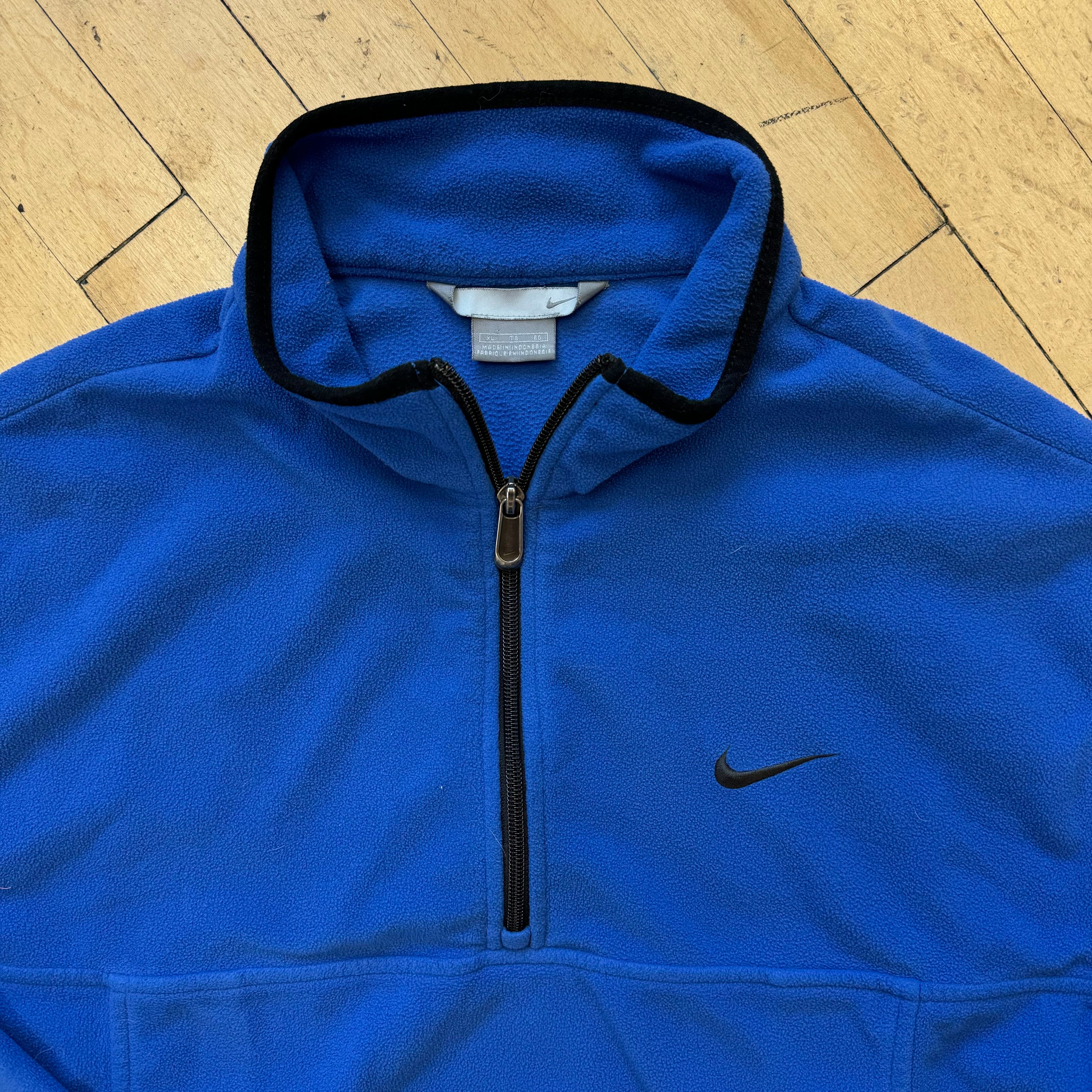 Vintage Nike Fleece Quarter Zip Jacket Sz XL