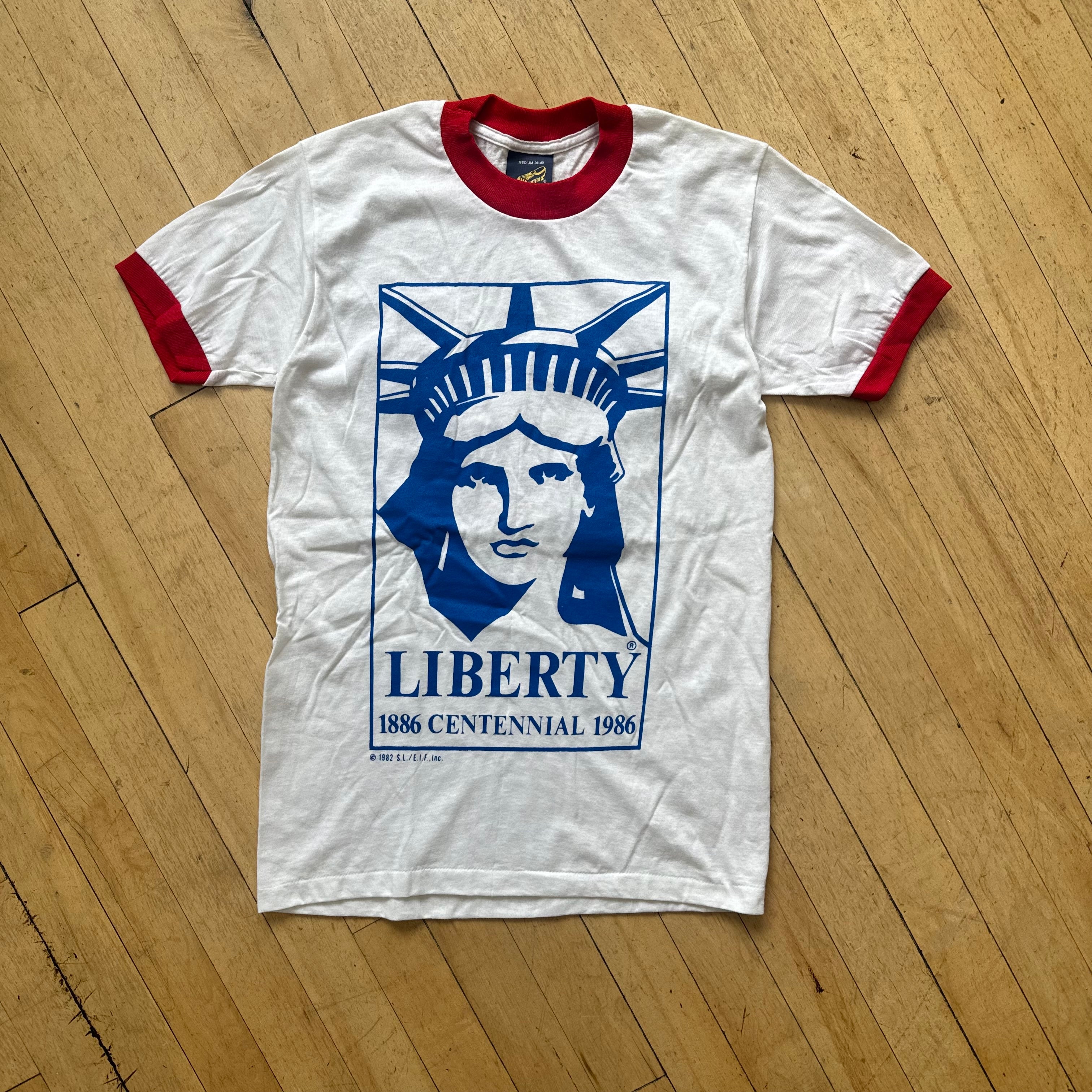 Vintage 80s Statue Of Liberty T-shirt Sz L