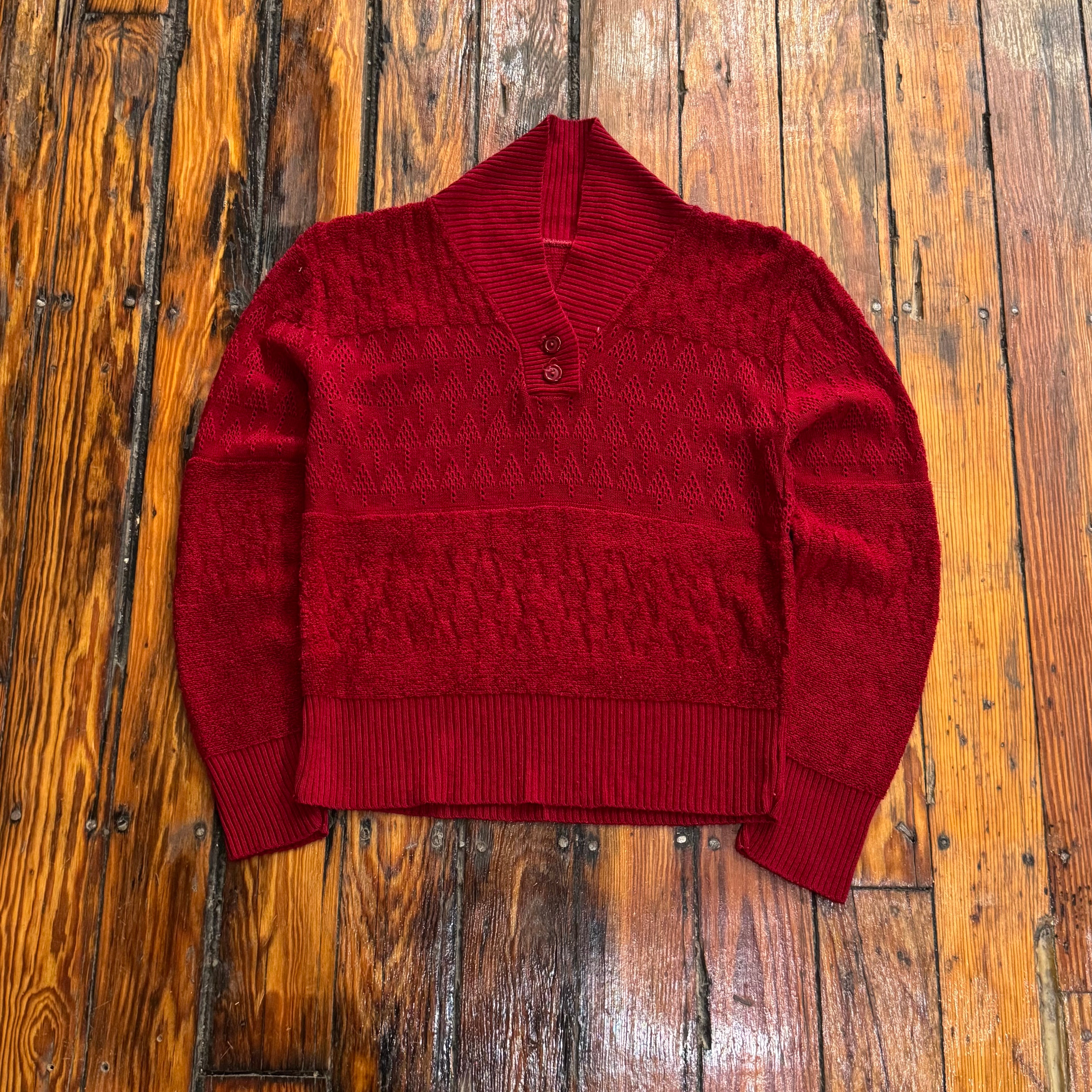 Vintage Light Weight Red Sweater Sz S