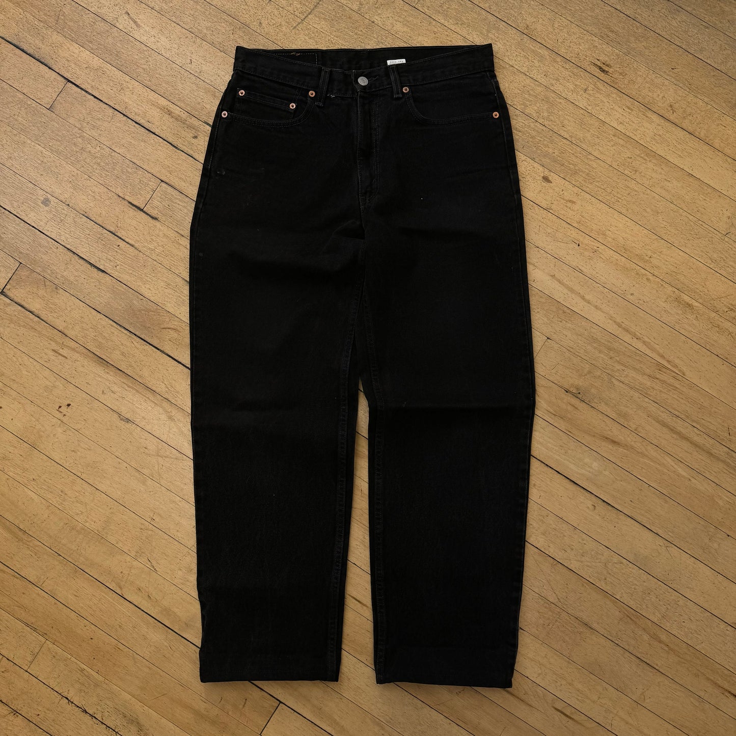 Vintage Levi 550 Black Denim Jeans Sz 32x36