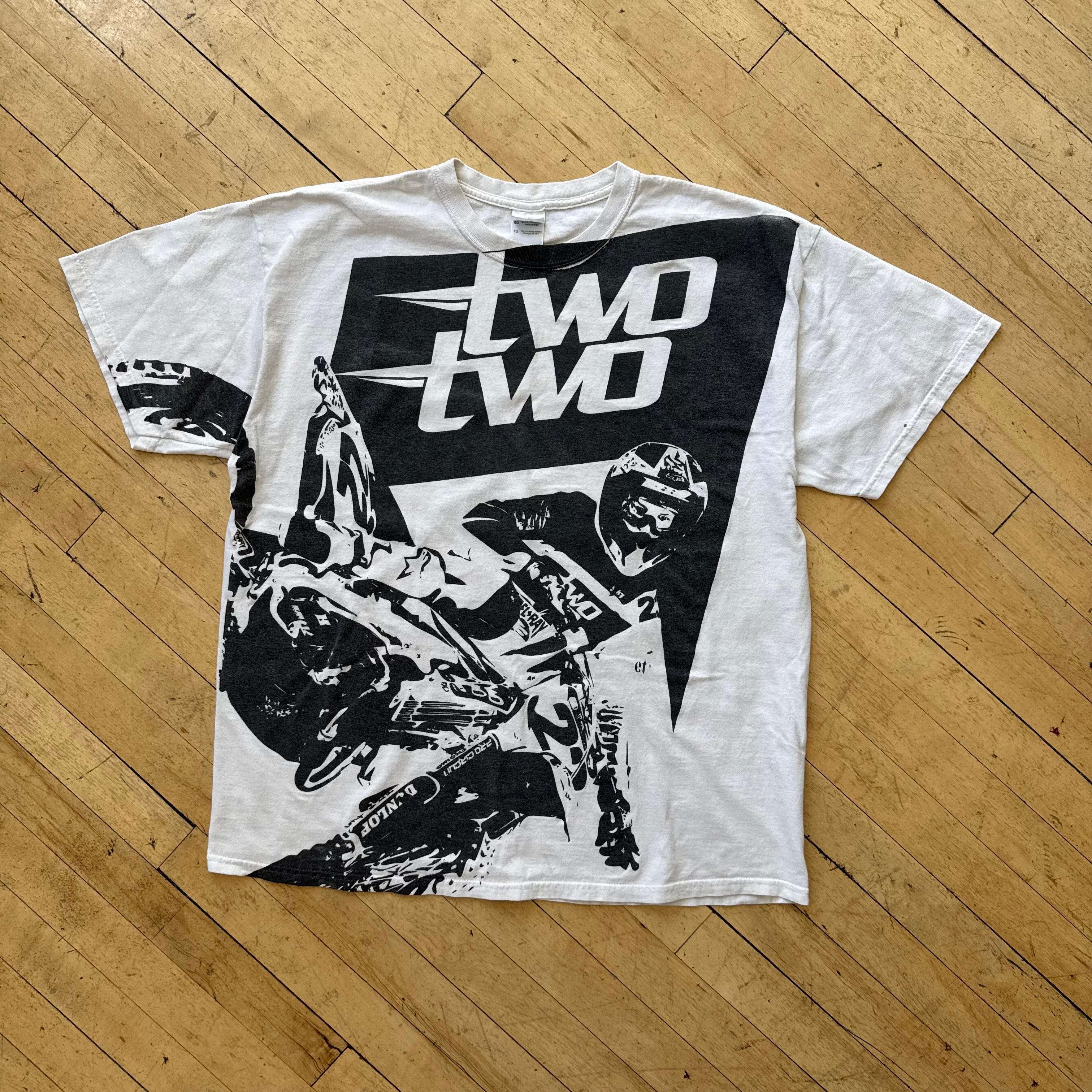 Vintage 22 Reed AOP MotoCross T-shirt Sz XL