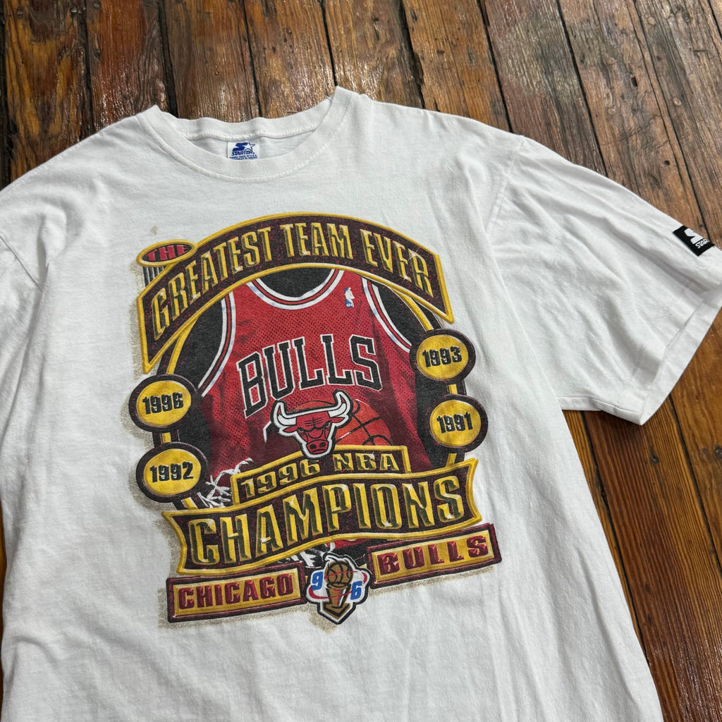 Vintage Starter Chicago Bulls Champions T-shirt Sz XL
