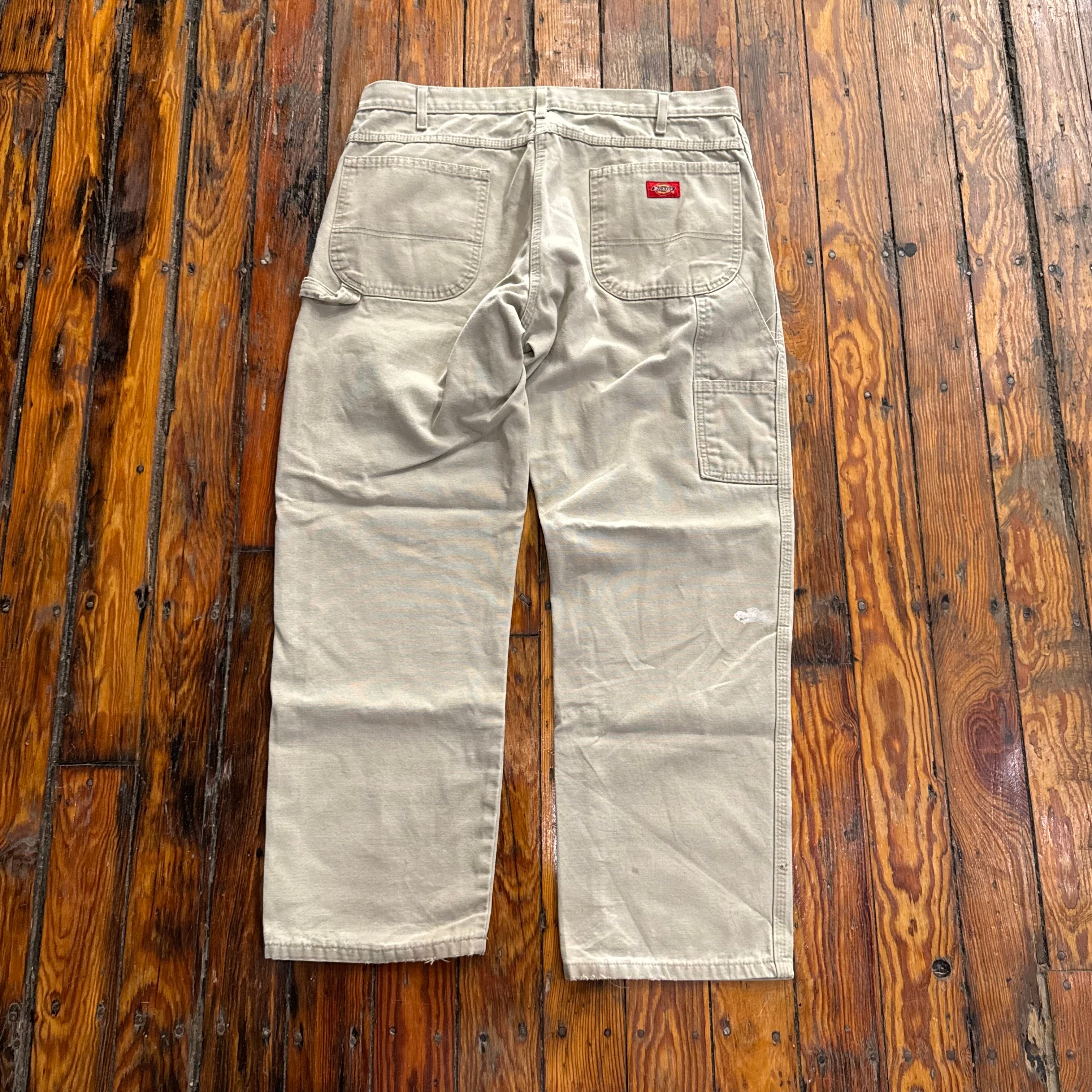 Vintage Tan Denim Dickies Jeans Sz 36x32