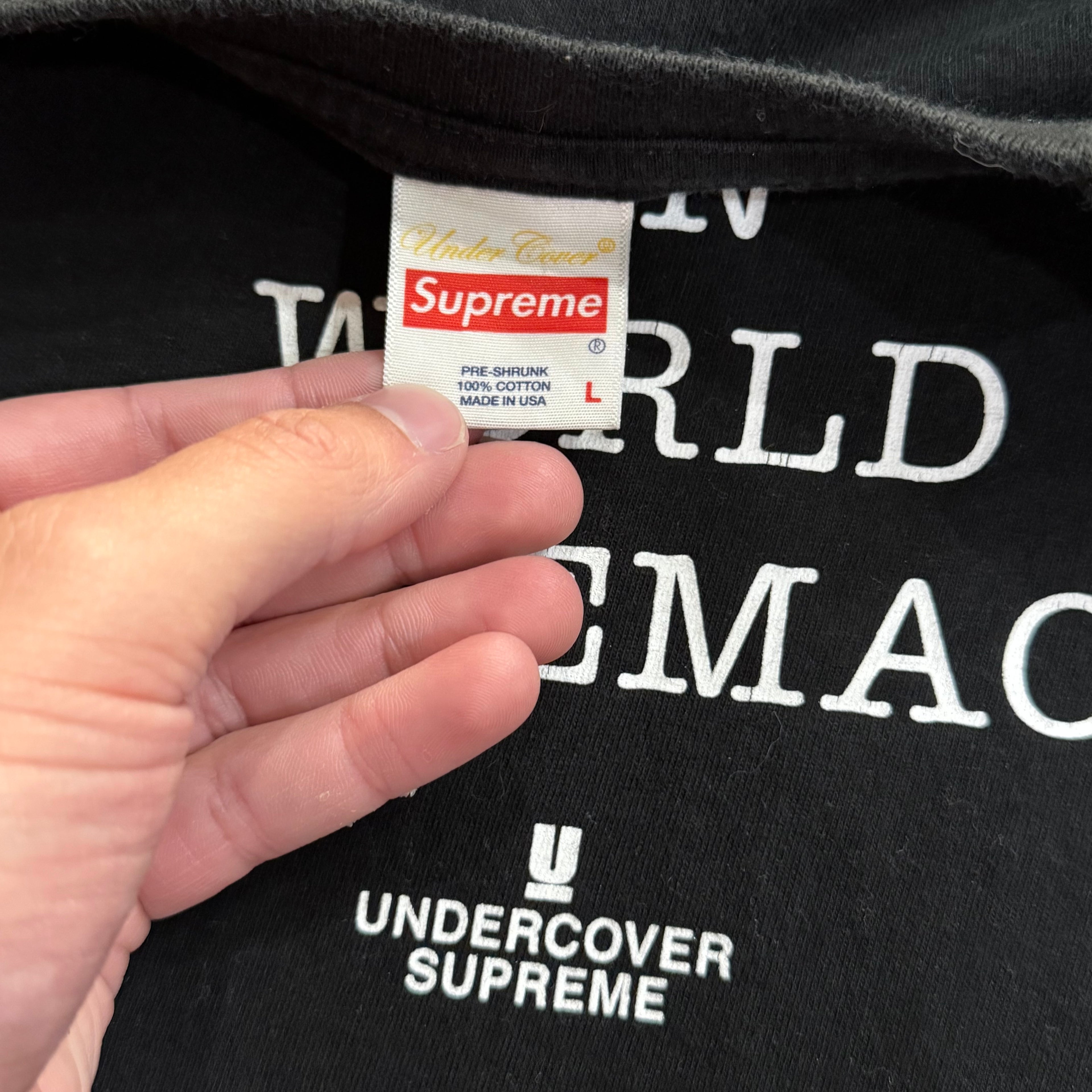 Supreme X Undercover Public Enemy S18 T-shirt Sz L