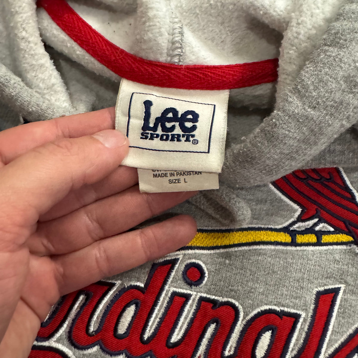 Vintage Cardinals Lee Sports Hoodie Sz L