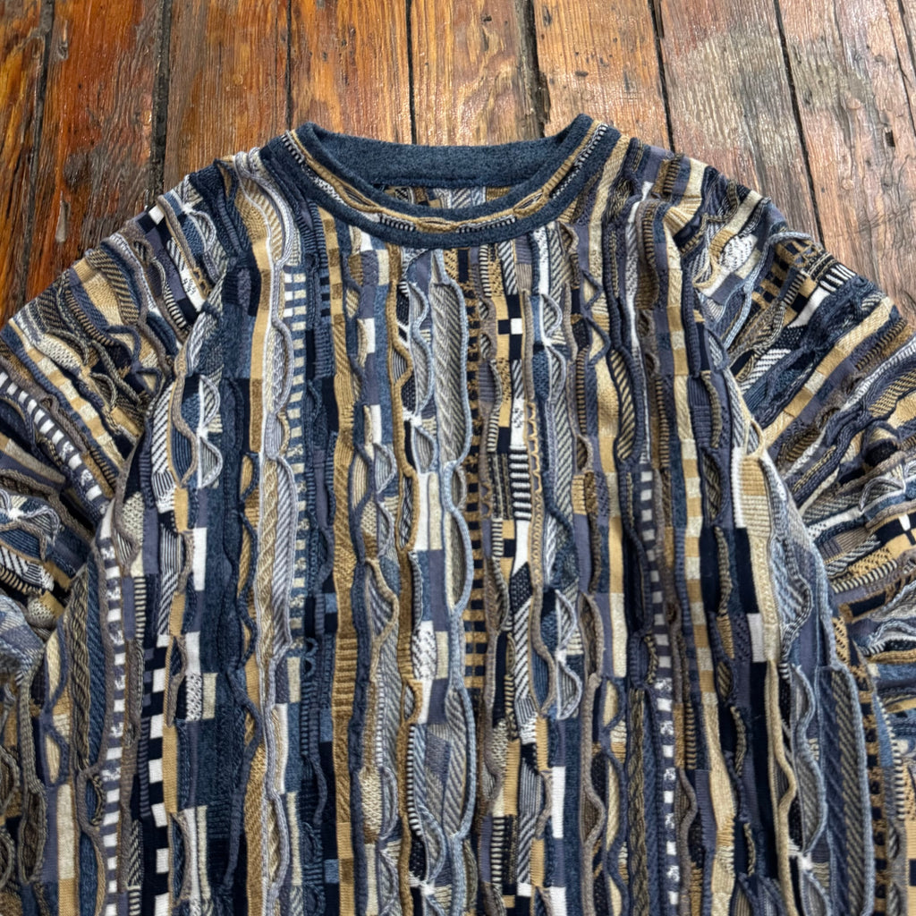 Vintage Coogi Style Knit Sweater Sz M