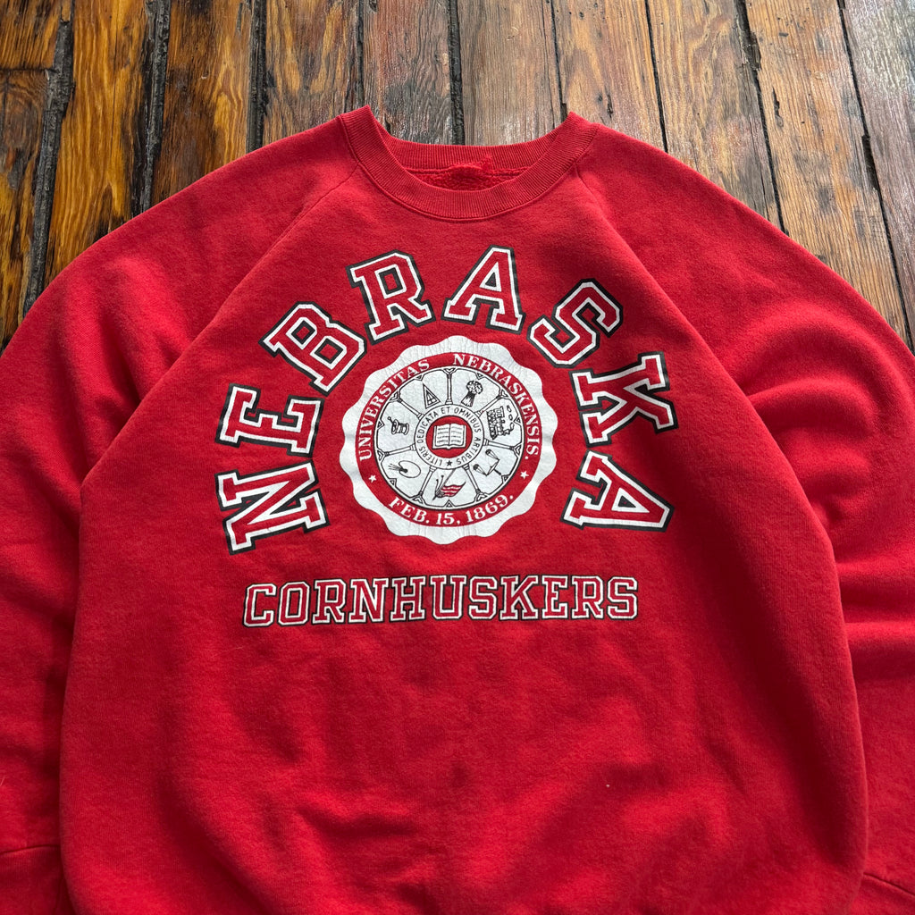Vintage Nebraska Huskers Crewneck Sz L