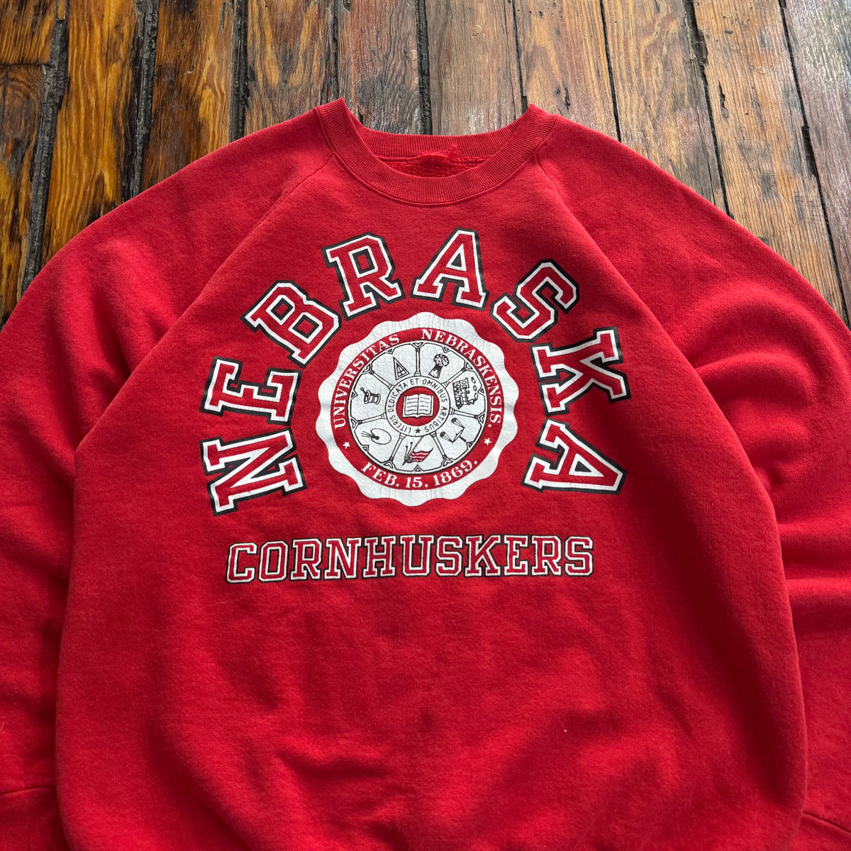 Vintage Nebraska Huskers Crewneck Sz L