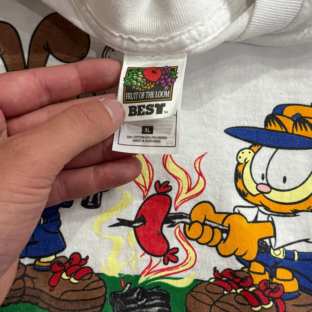 Vintage Garfield Campfire T-shirt Sz L