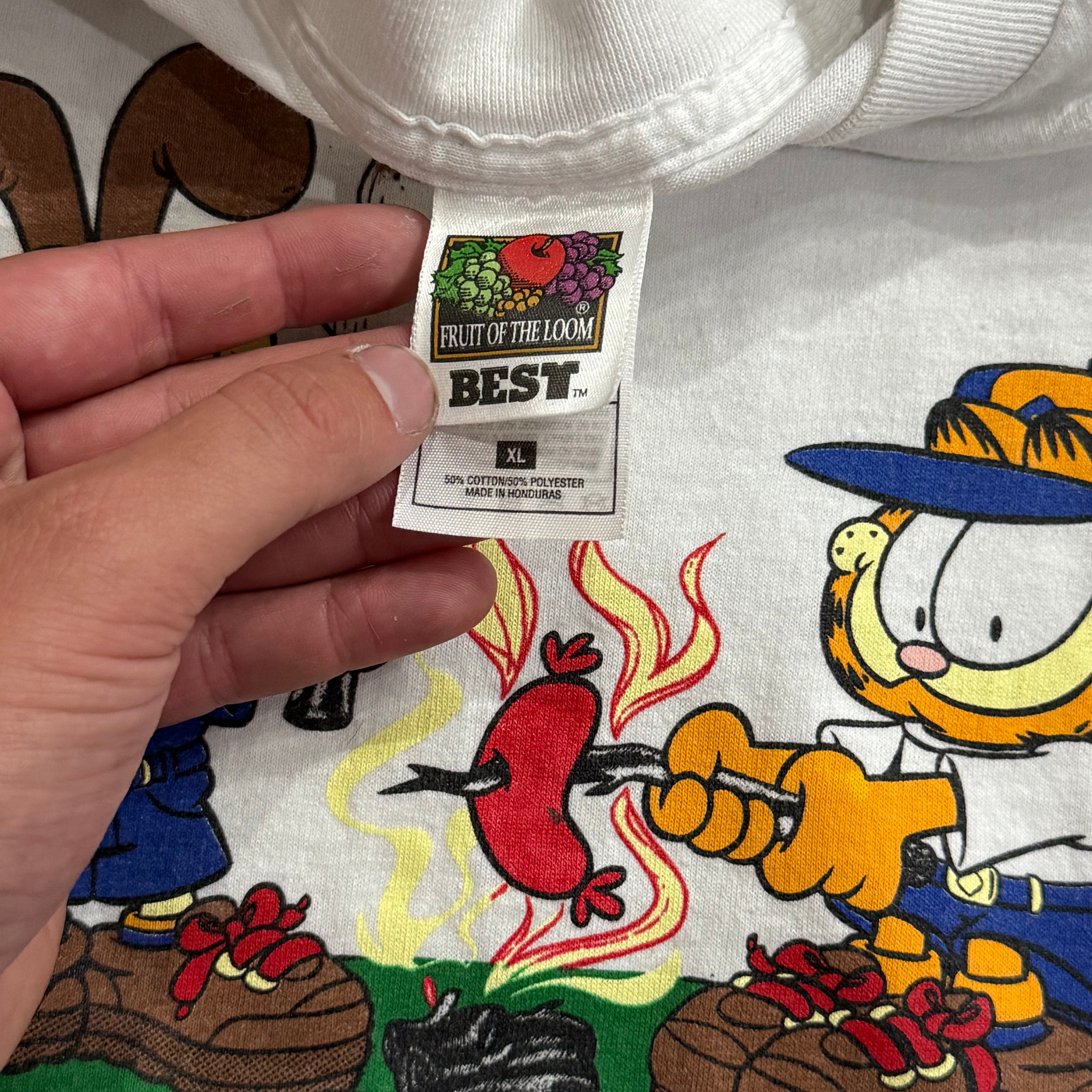 Vintage Garfield Campfire T-shirt Sz L