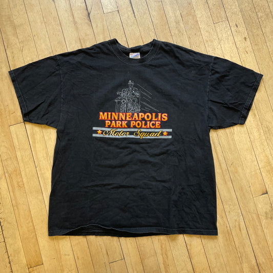 90s Minneapolis Park Police Motor Squad T-shirt Sz XL