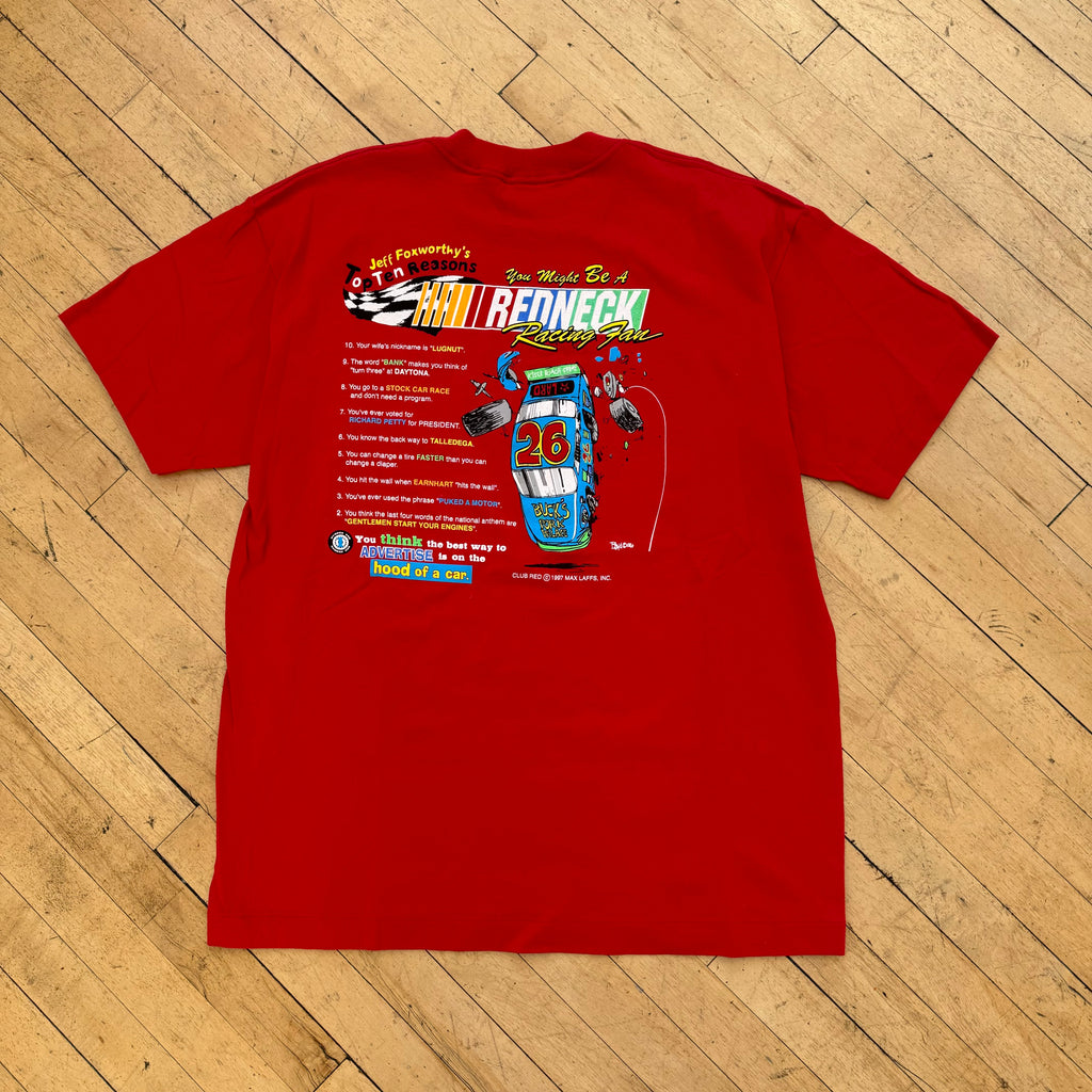 Vintage Club Red Redbeck Racing Team T-shirt Sz XL