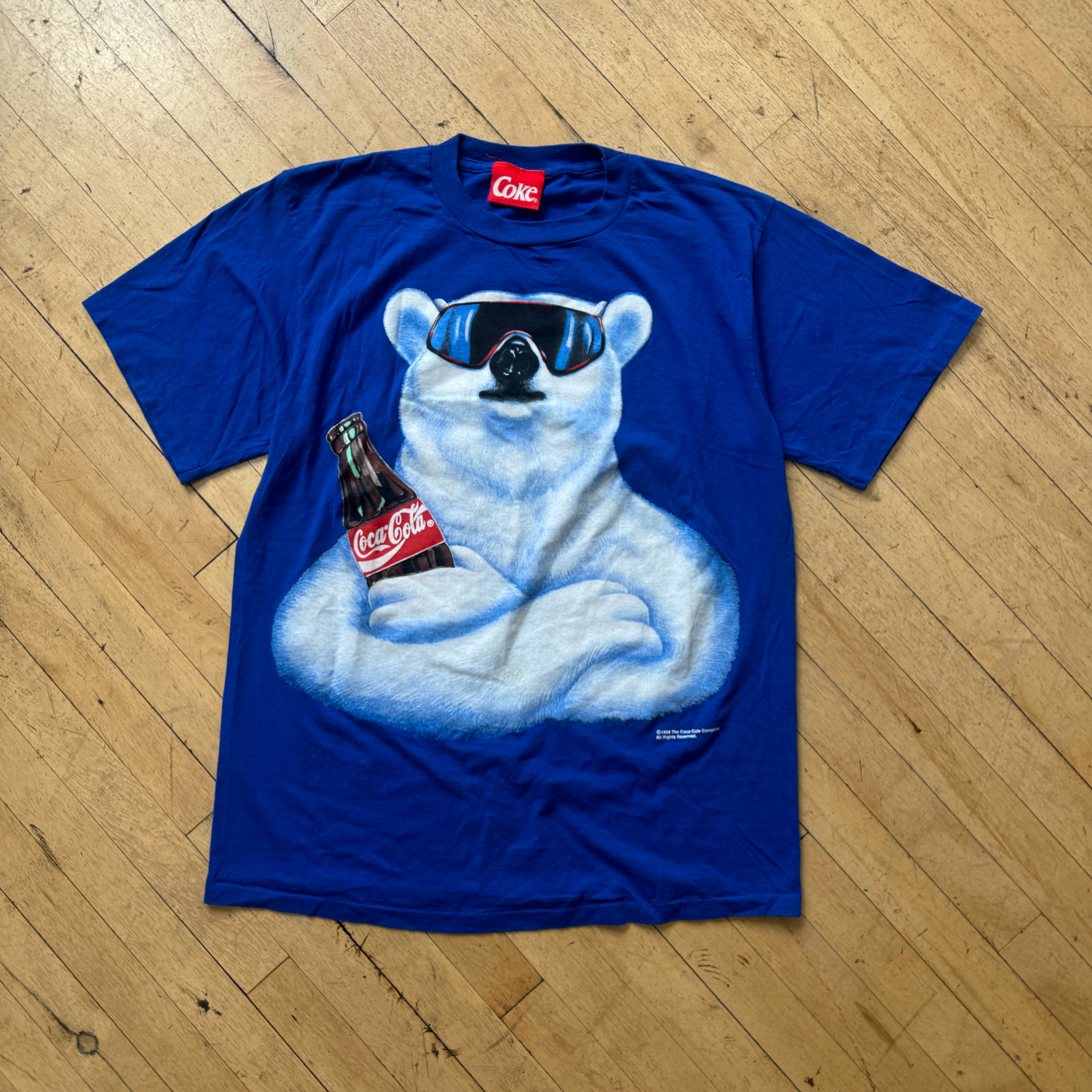Vintage Coca Cola Bear T-shirt Sz XL