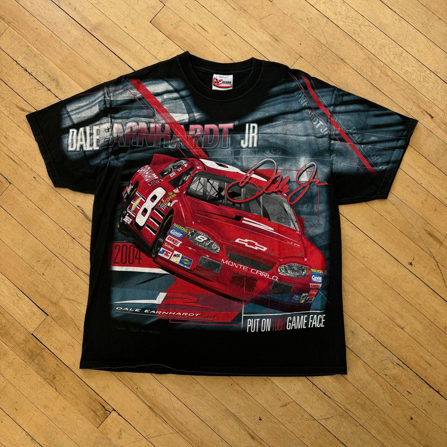 Vintage Dale Earnhardt Nascar AOP T-shirt Sz L