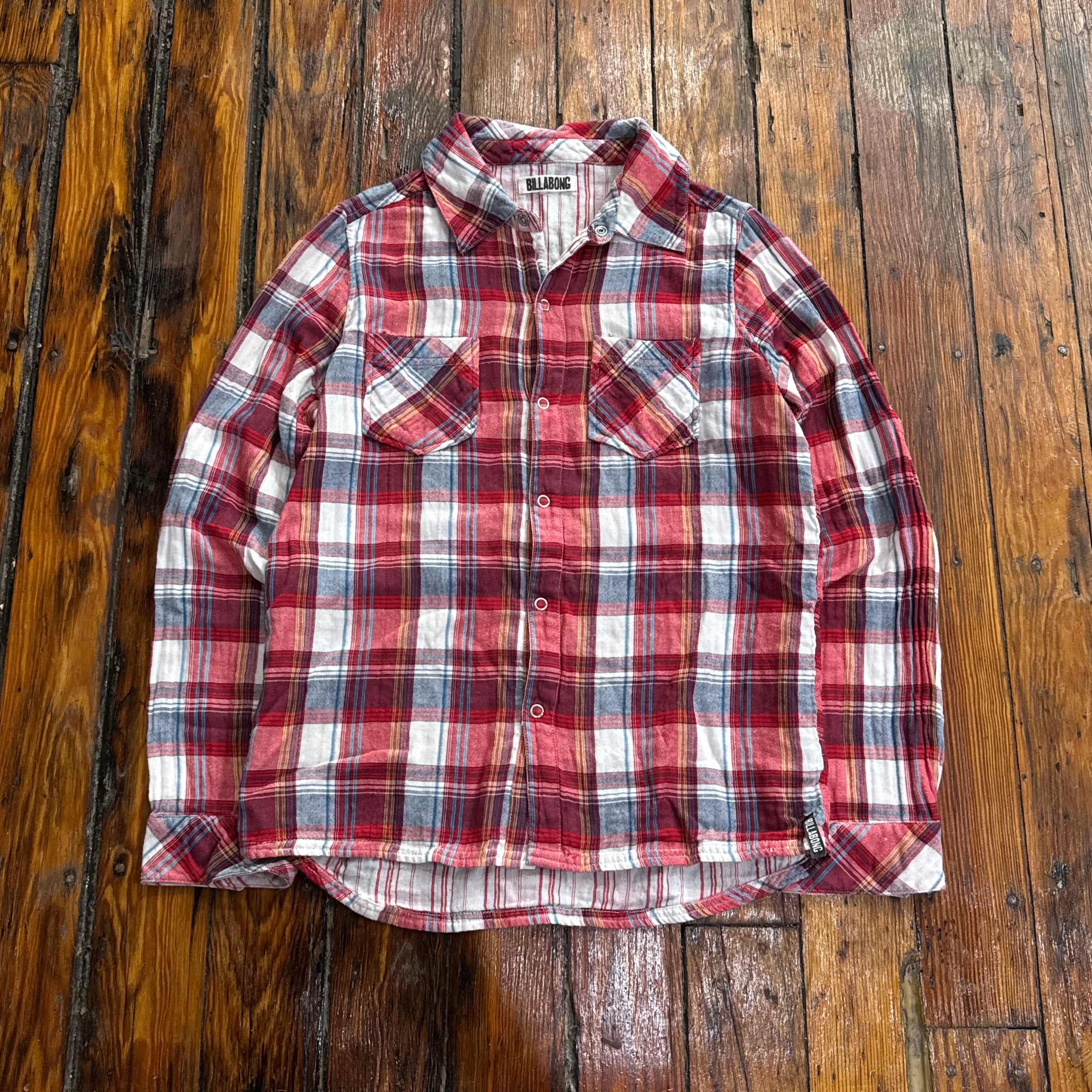 Vintage Billa Bong Plaid Flannel Sz S