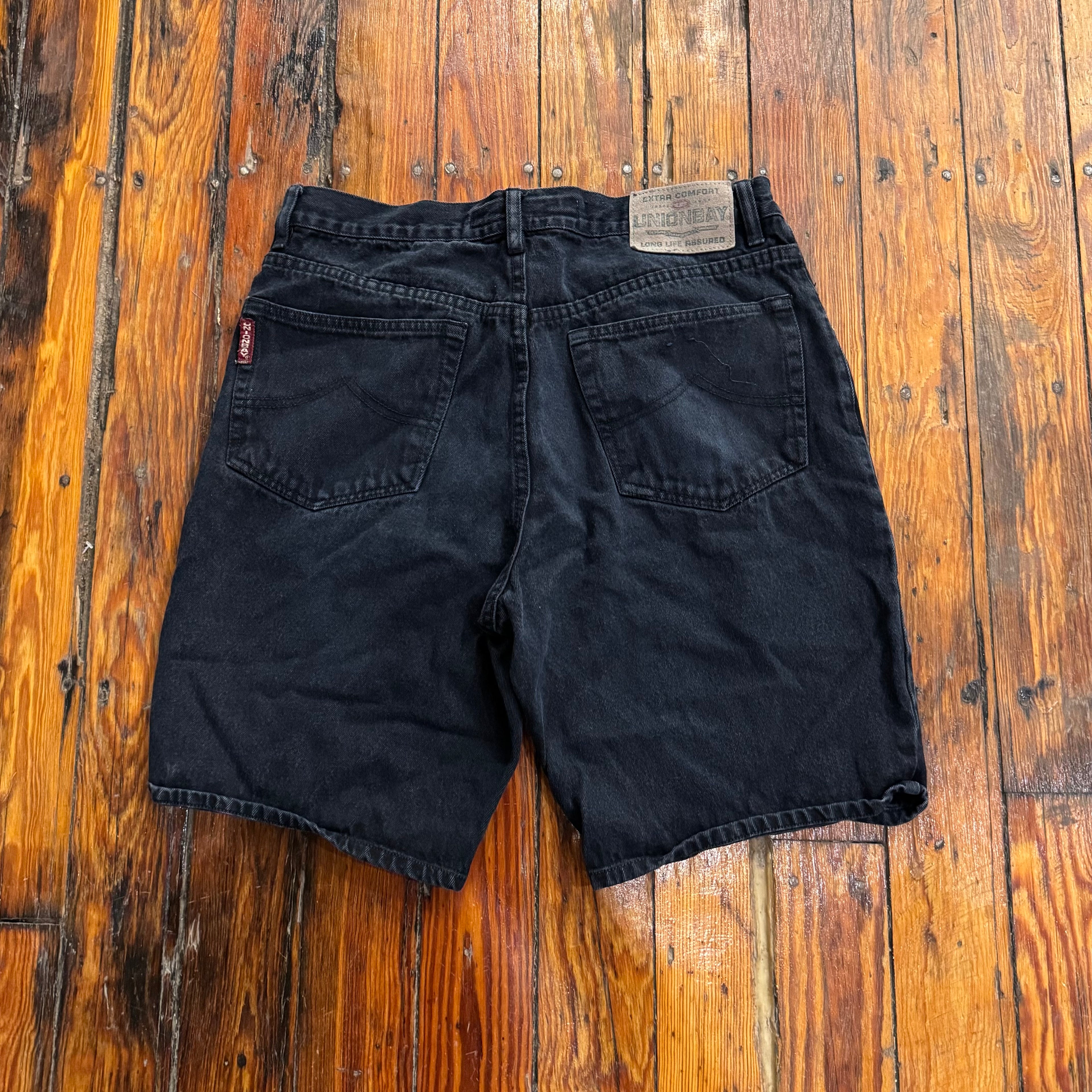 Vintage Union Bay Black Denim Shorts Sz 32