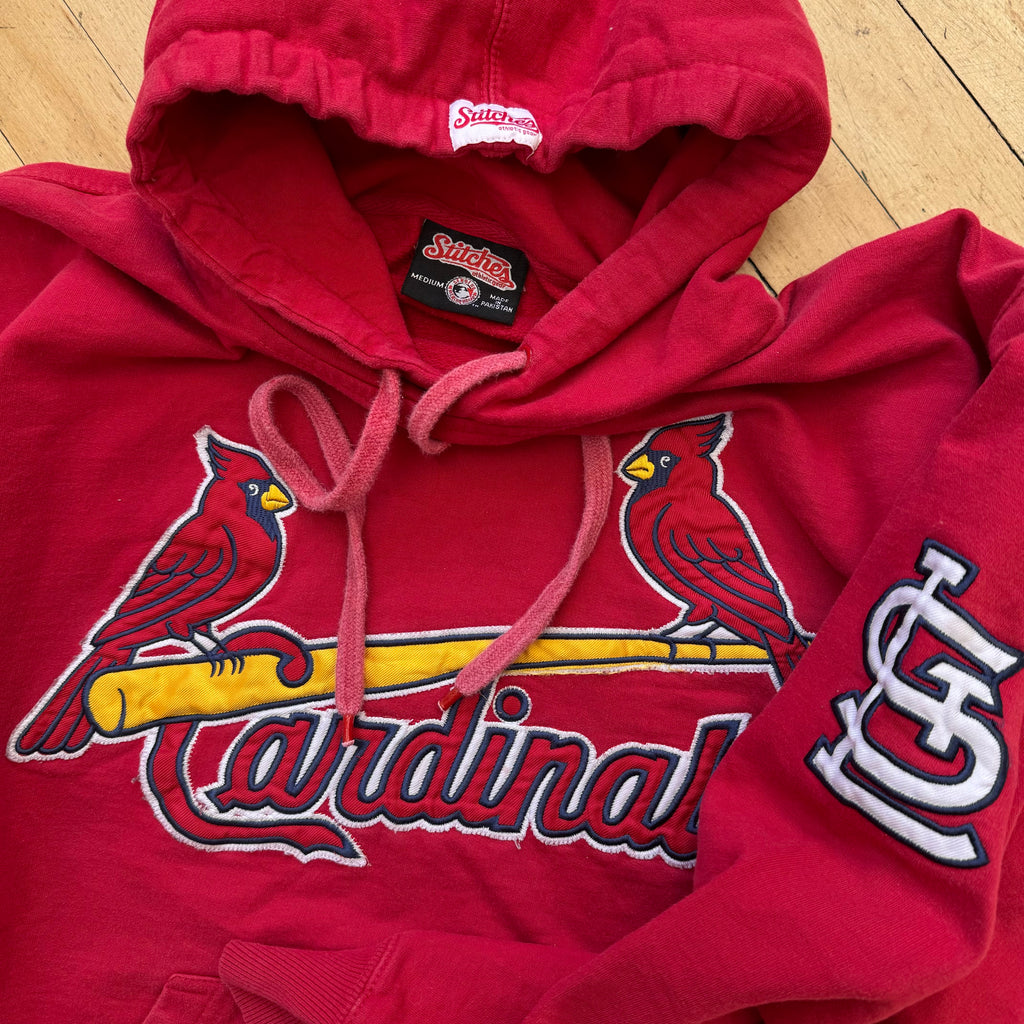 Vintage St. Louis Cardinals Embroidered Hoodie Sz L