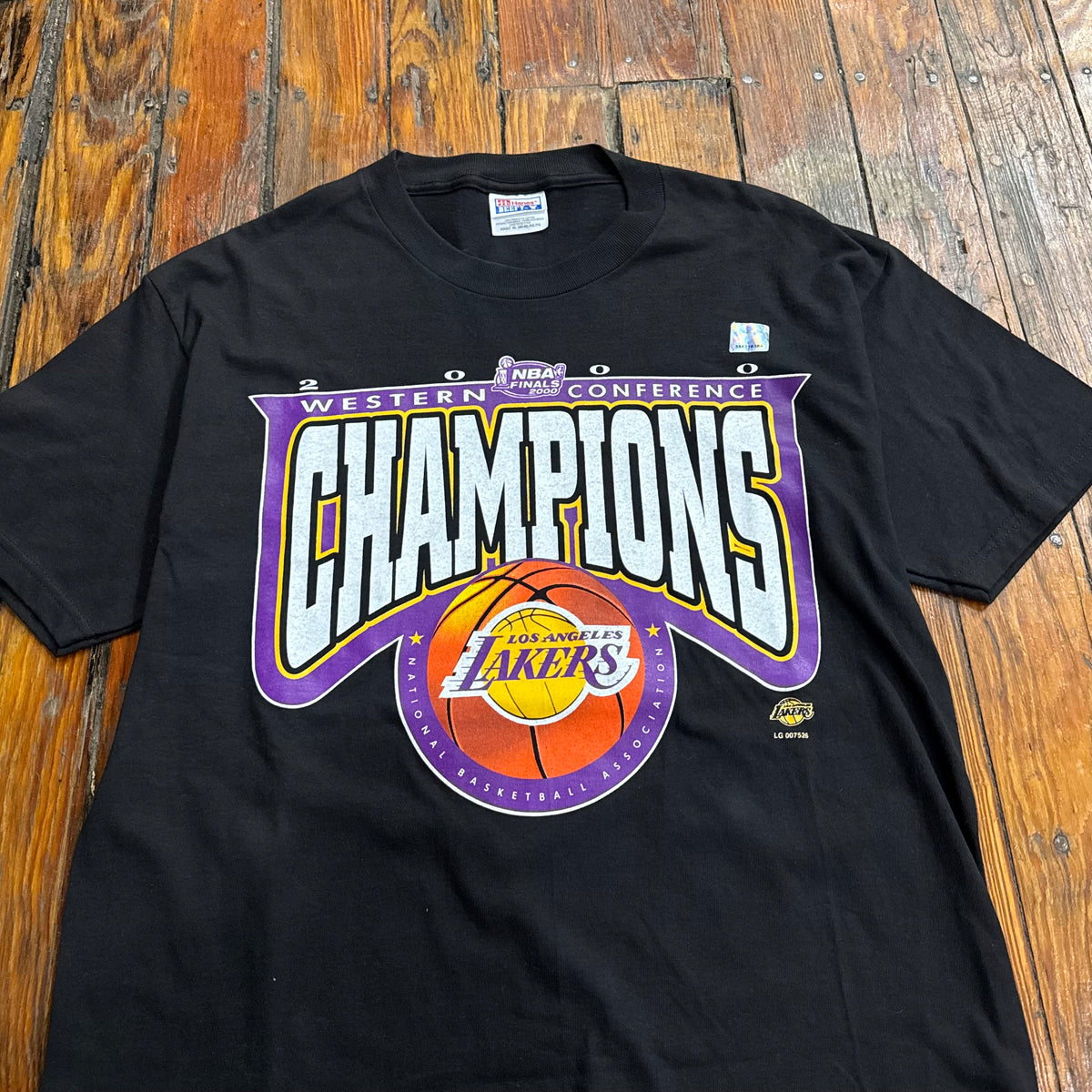 Vintage Las Angels Lakers Western Conference T-shirt Sz L (NEW)