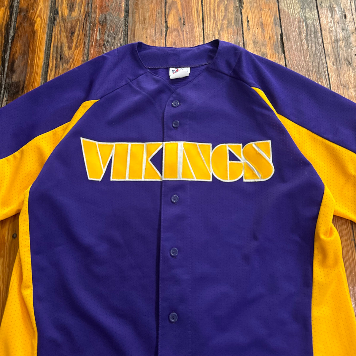 Vintage Minnesota Vikings Baseball Jersey Sz XL