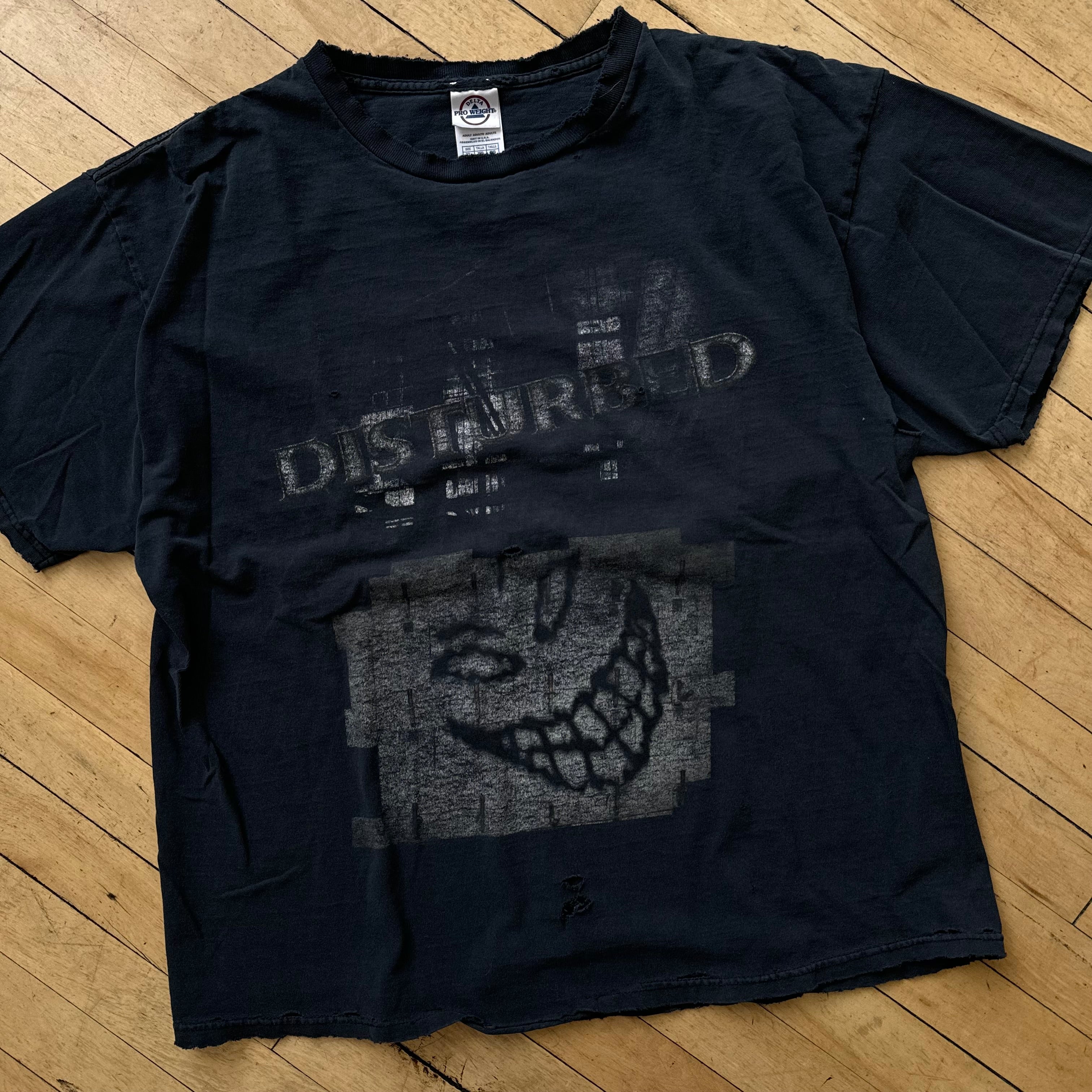 Vintage Thrashed Distributed T-shirt Sz L