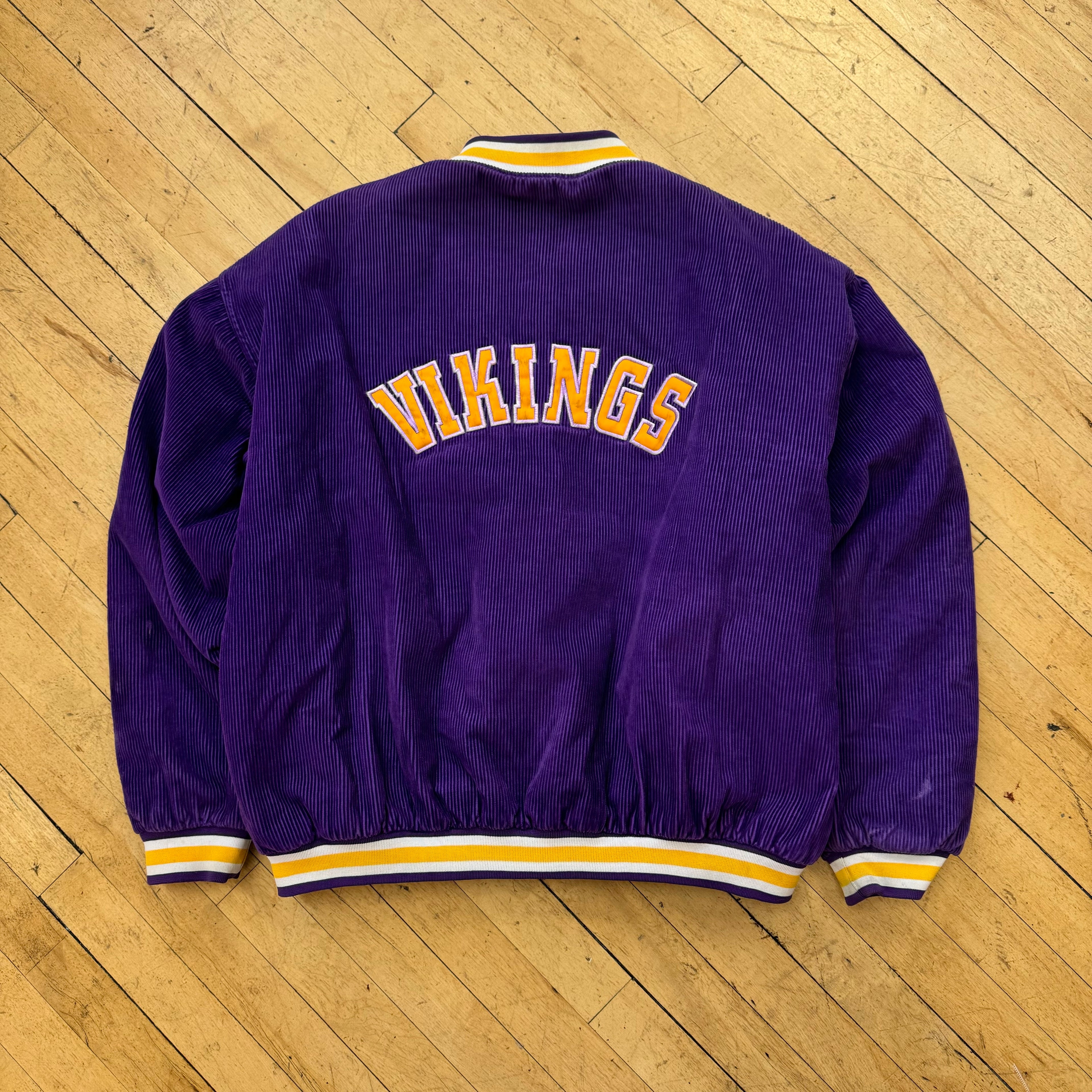 Vintage Corduroy Minnesota Vikings Jacket Sz L