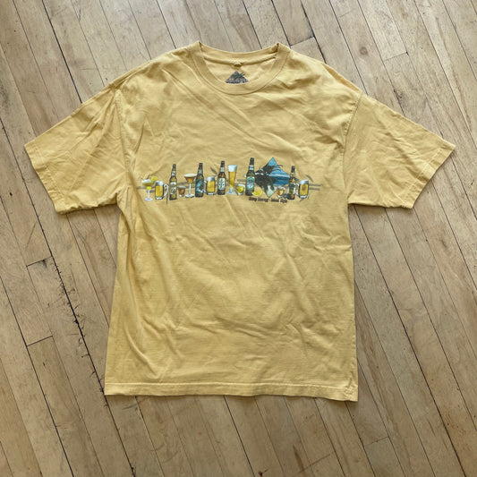 2000s Beer Graphic T-shirt Sz L