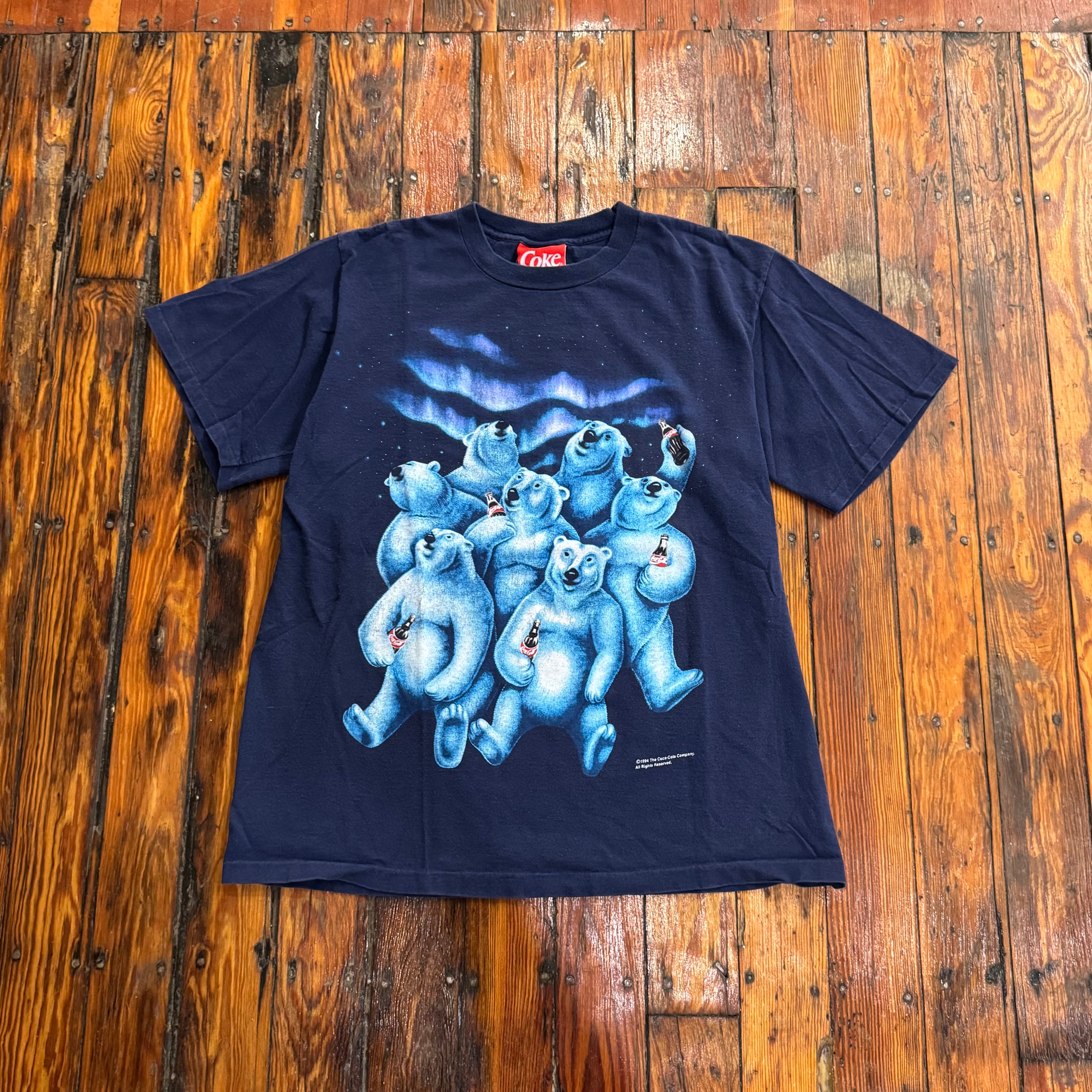Vintage CocaCola Polar Bear T-shirt Sz XL