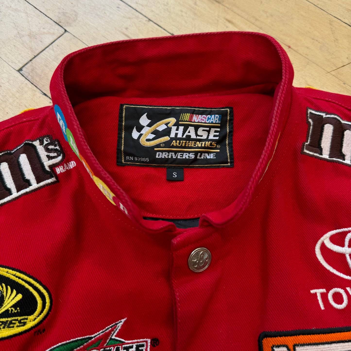 Vintage Kyle Busch Nascar M & M Patch Jacket Sz M