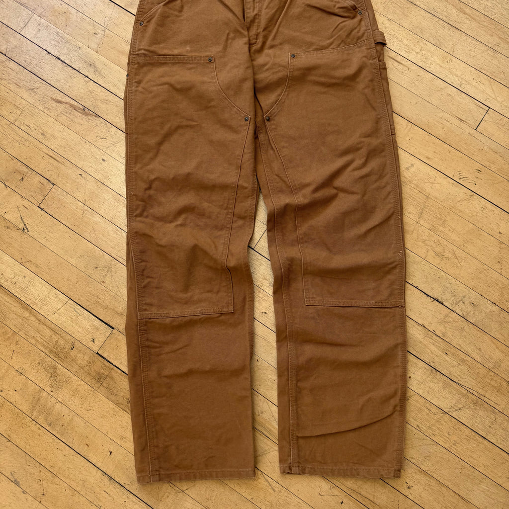2000s Carhartt Double Kneed Khaki Denim Jeans Sz 34x34